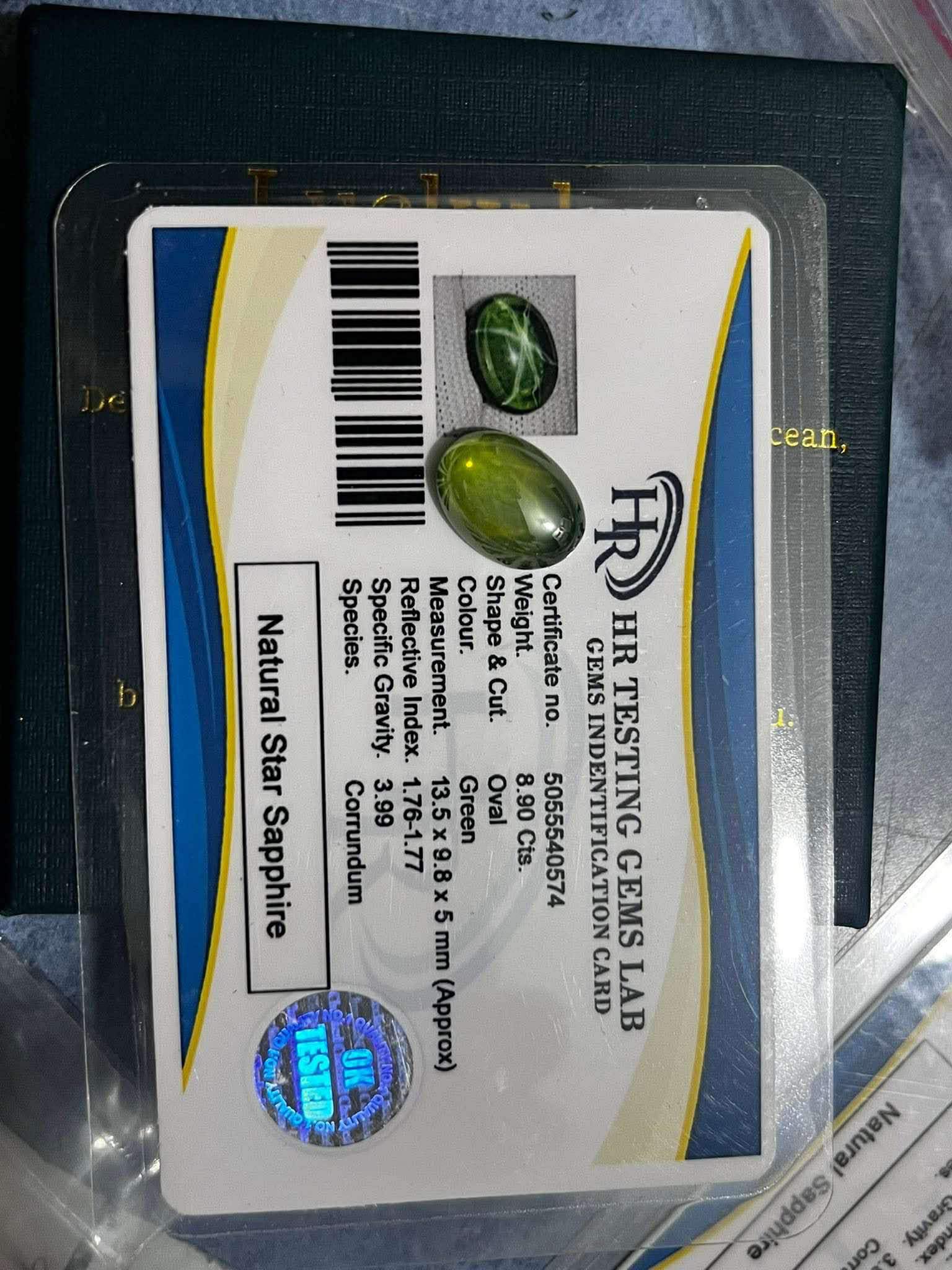 Is this green star sapphire legitimate?