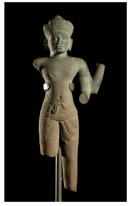 Andy - 4-arm Vishnu, 11th century Baphuon style, sandstone, H 55