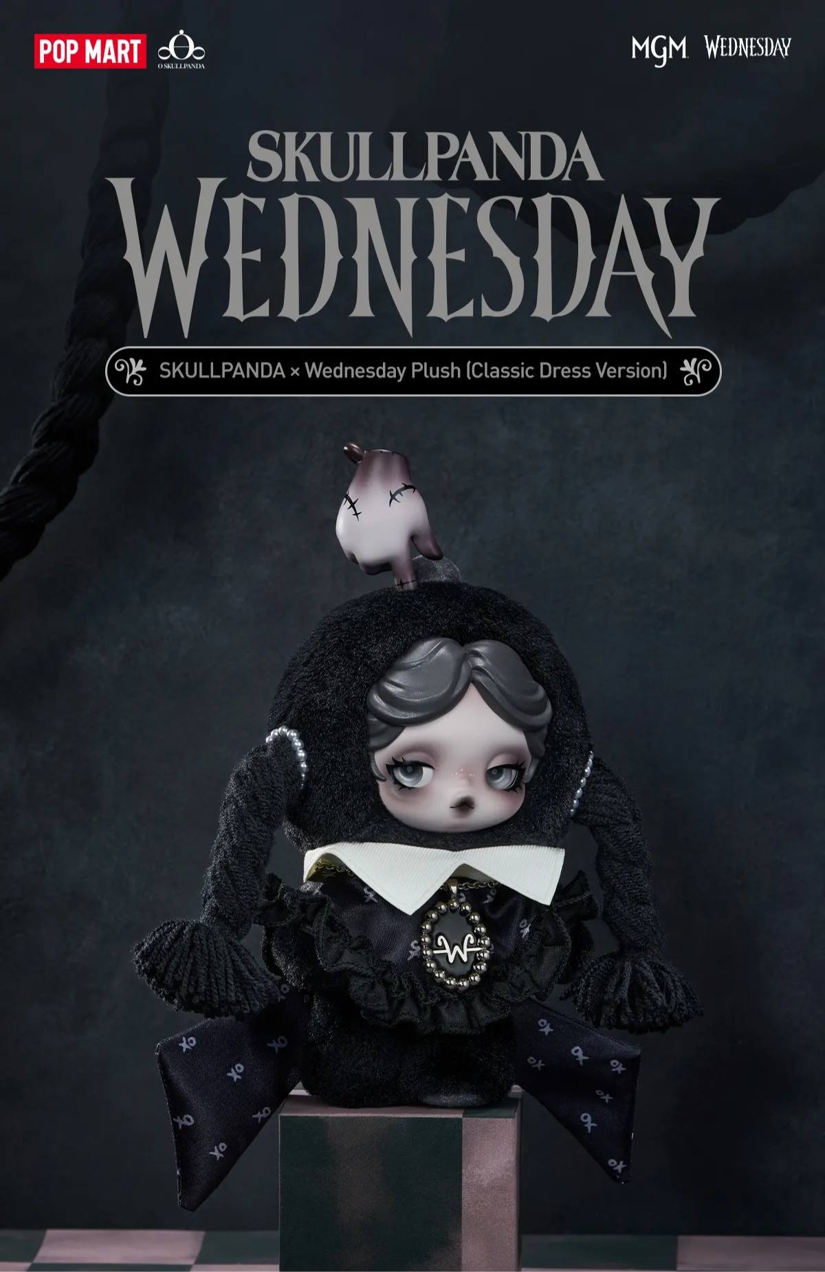 NEW YEAR FLASH SALES [WTS] SKULLPANDA x WEDNESDAY PLUSH (Classic Dress Version)