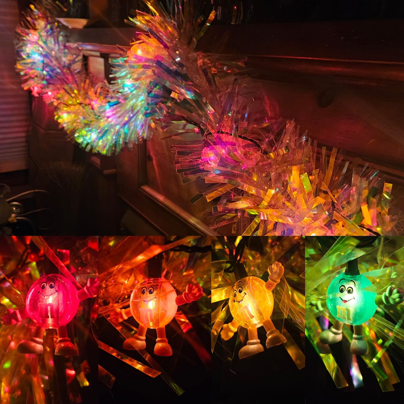 Vintage M&M's lights from 1993 still working