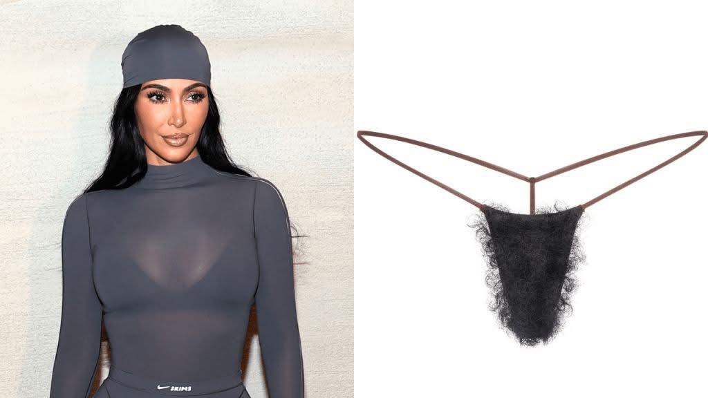 Kim Kardashian's bush collection and kewchie hair thongs