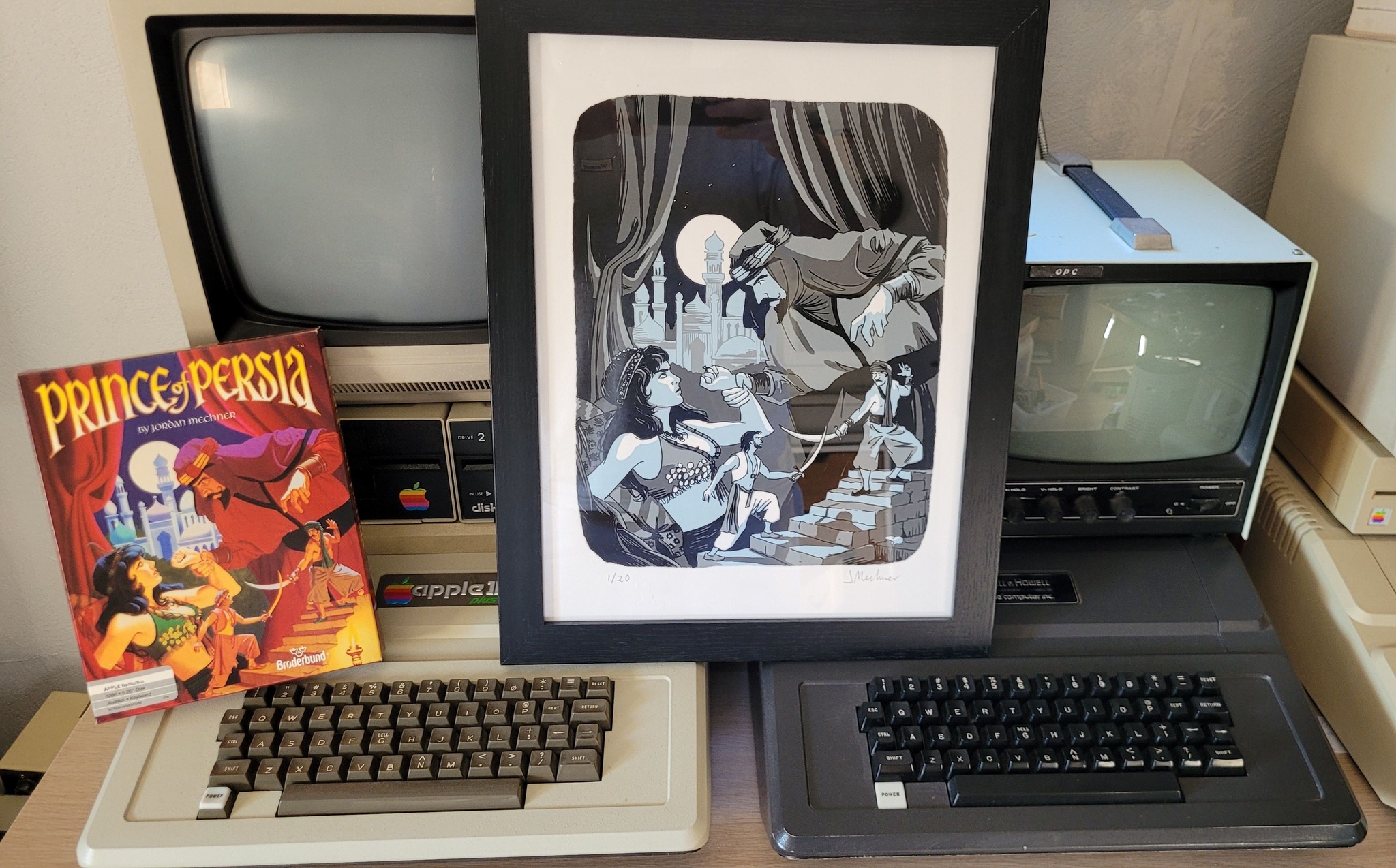 A tribute to Jordan Mechner with my micro Apple IIe emulator!