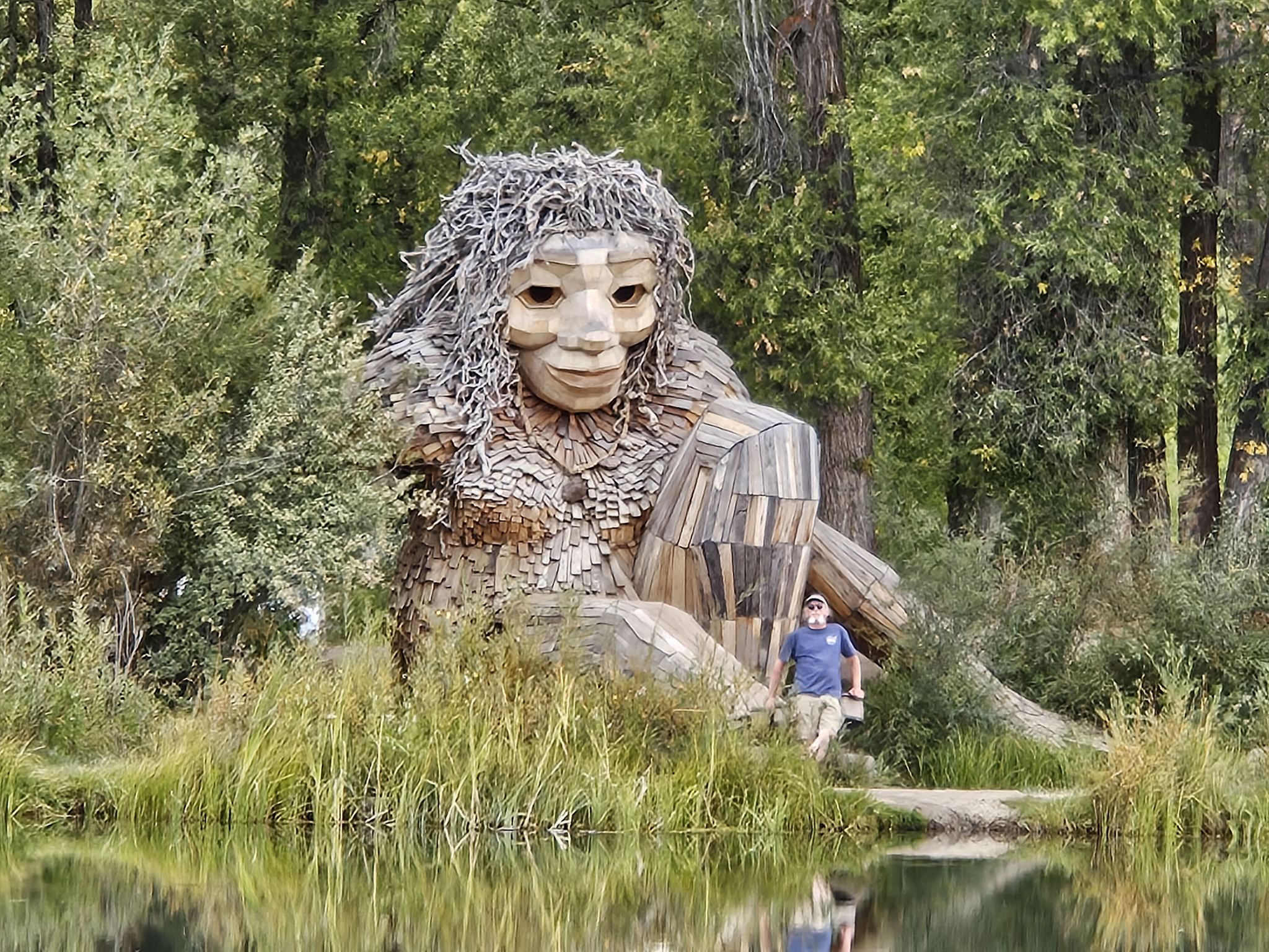 Mama Mimi Troll Statue in Rendezvous Park near Wilson