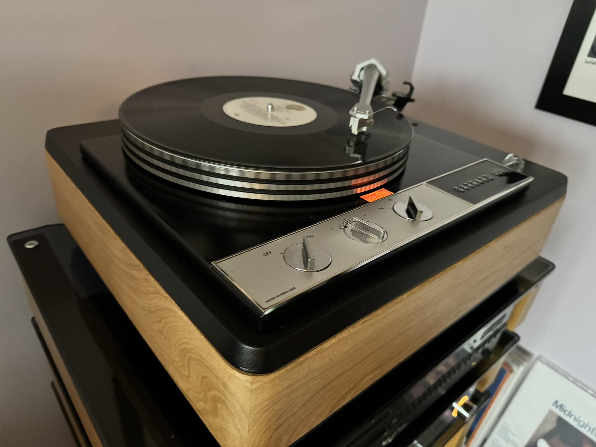 Audiophile setup with garrard 401 and sme 3012 tonearm