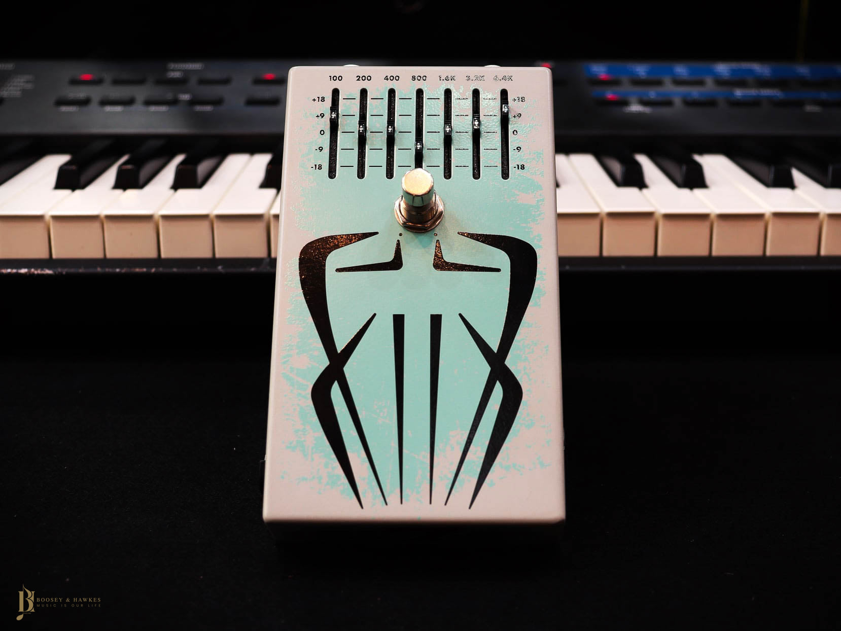 Dunlop BFG07 Siete Santos Octavio Fuzz – Pedale Effetti Con 7 Bande EQ + 3 Set Corde Omaggio - Foto 2