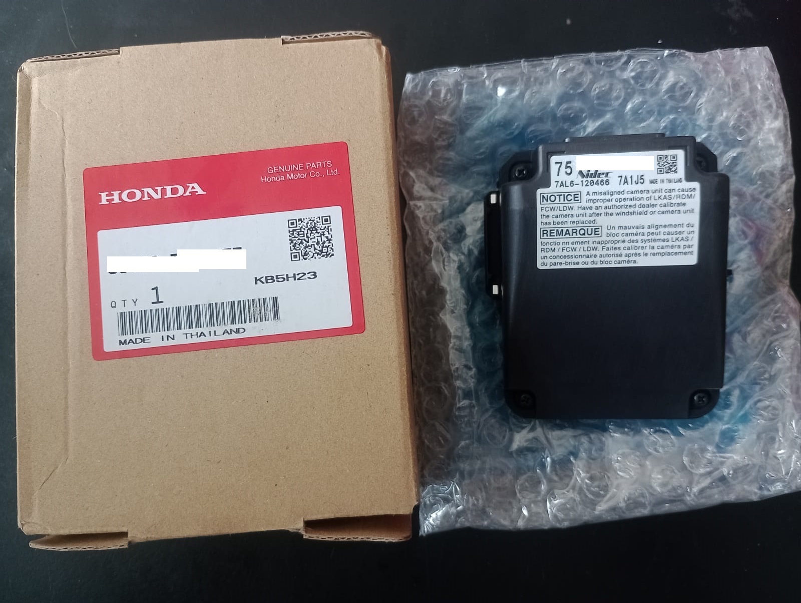 HONDA VEZEL Radar Sensor -Static Camera 75 Genuine Brand New Radar 