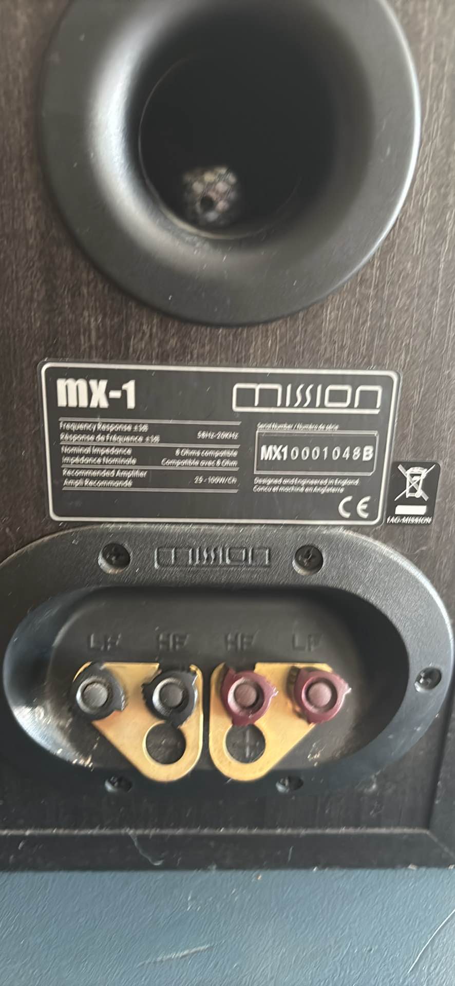 Mission MX-1 Bookshelf Speakers. The MX Series are technologically