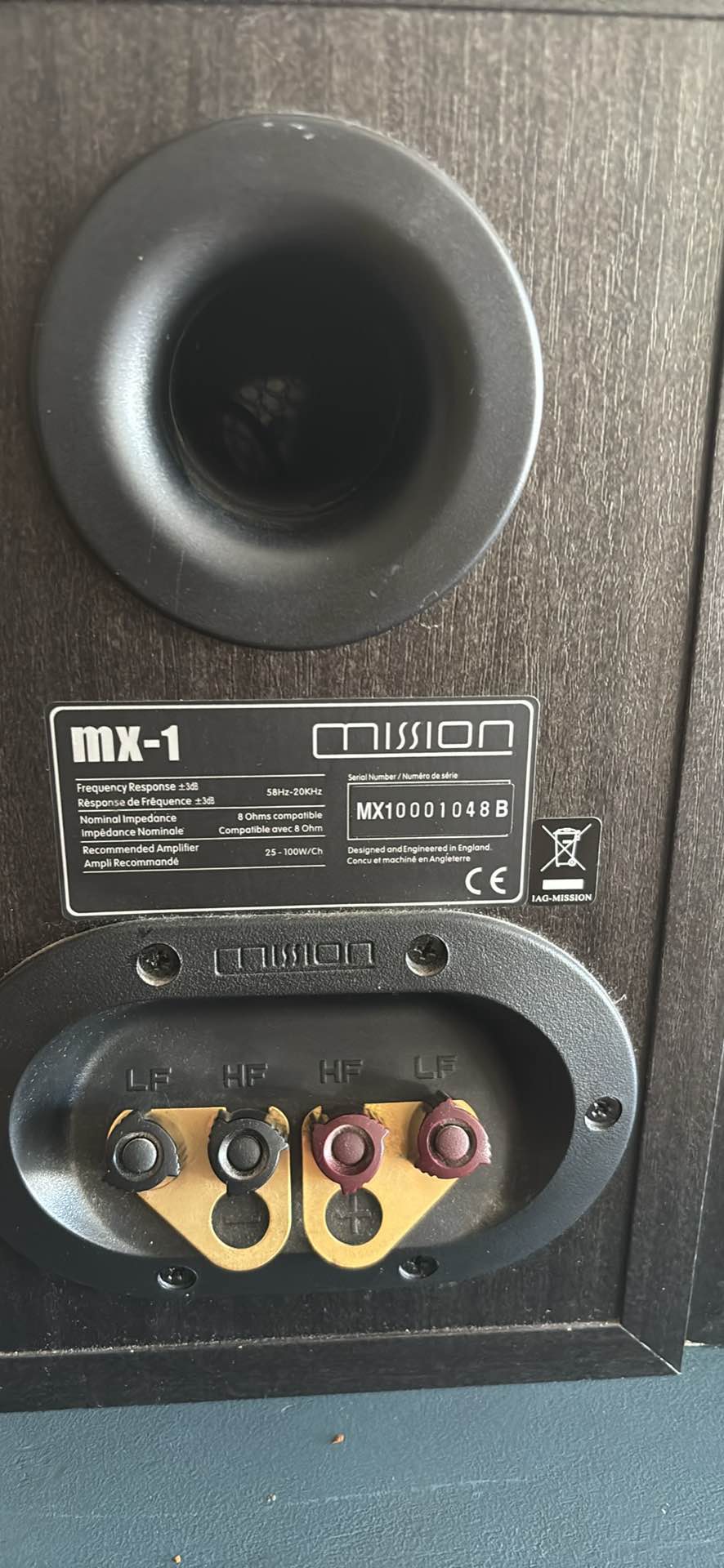 Mission MX-1 Bookshelf Speakers. The MX Series are technologically