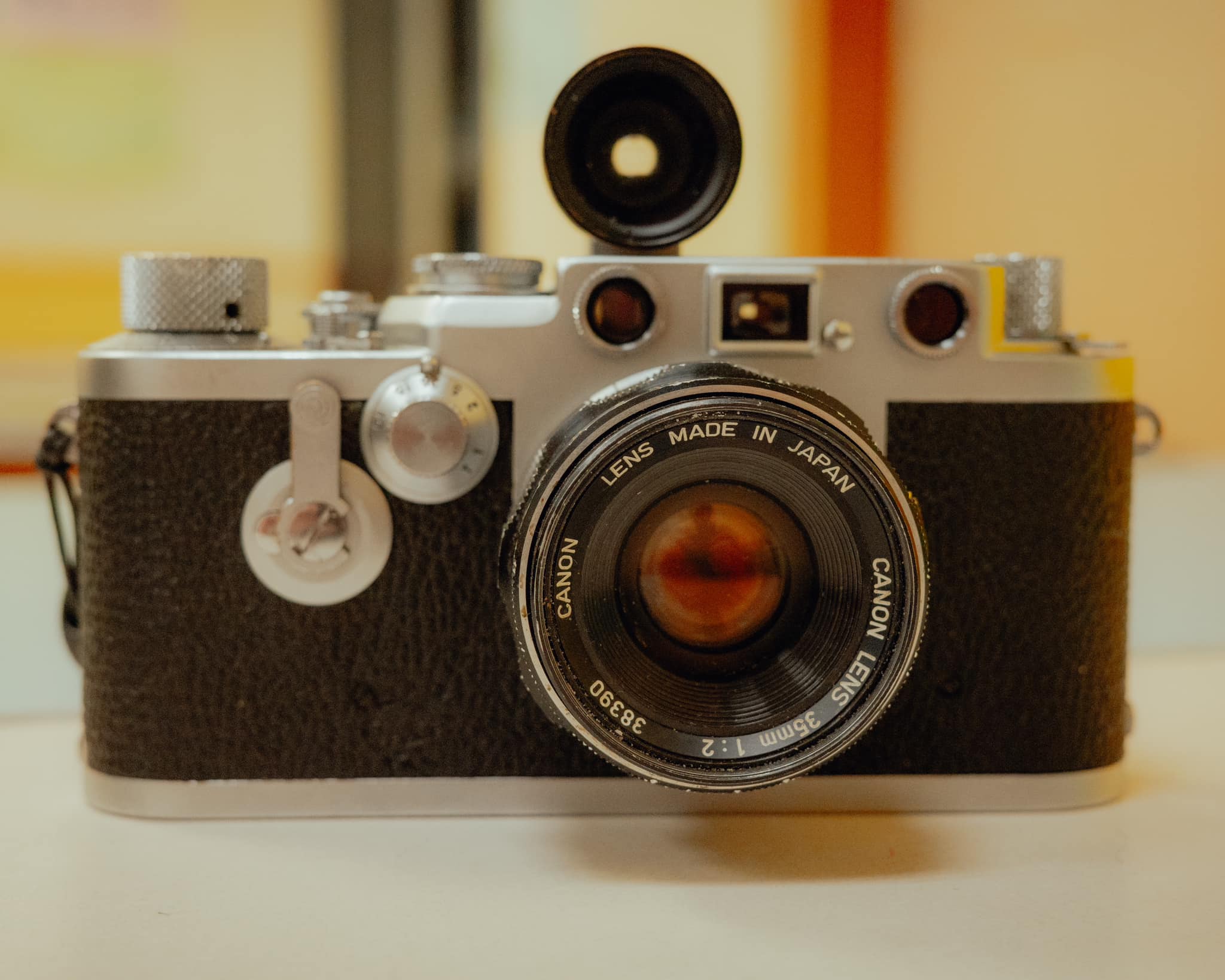 Canon 35mm f2 lens on Leica III