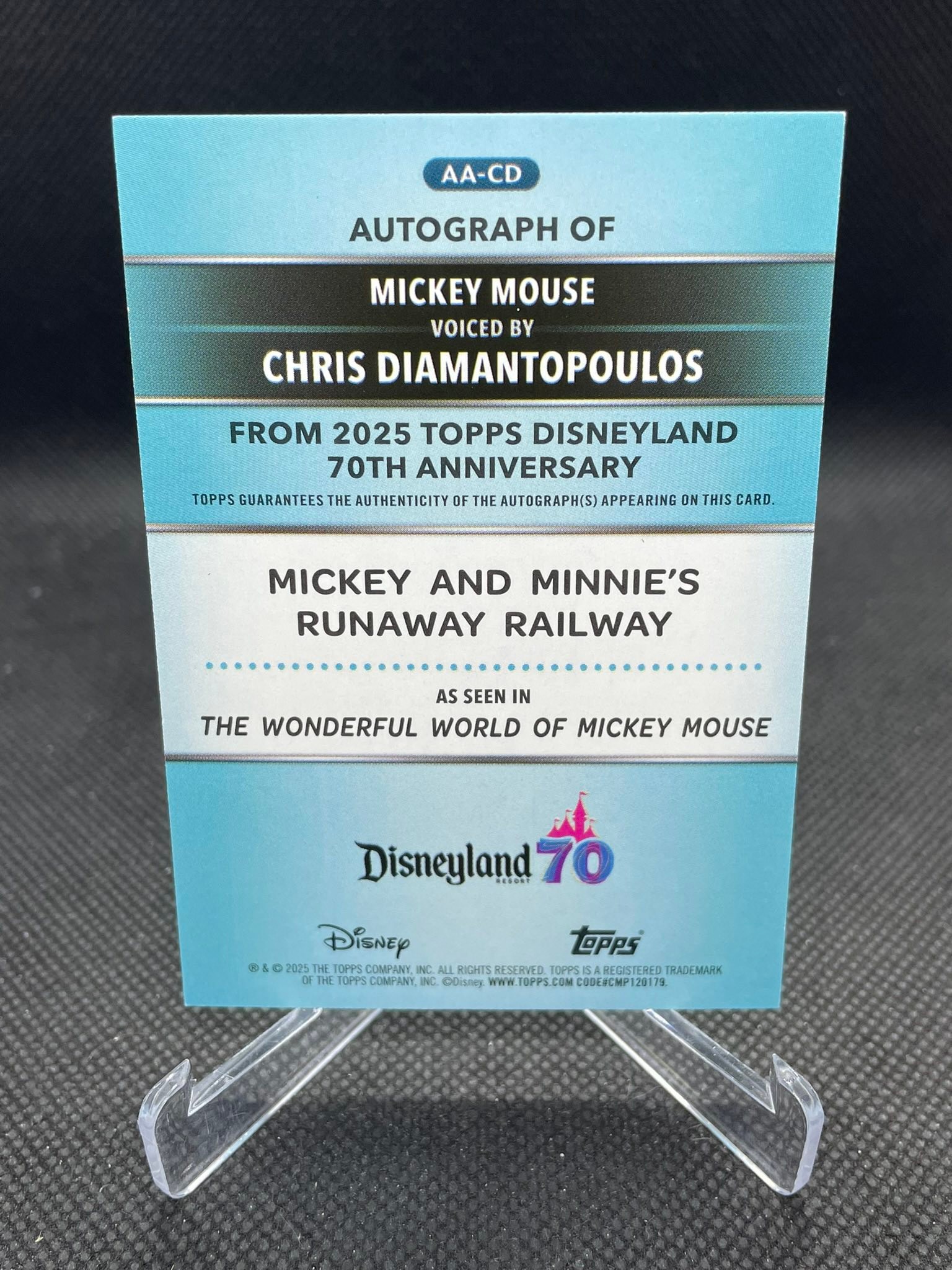 Fresh pull from a 70th anniversary park exclusive hobby box!