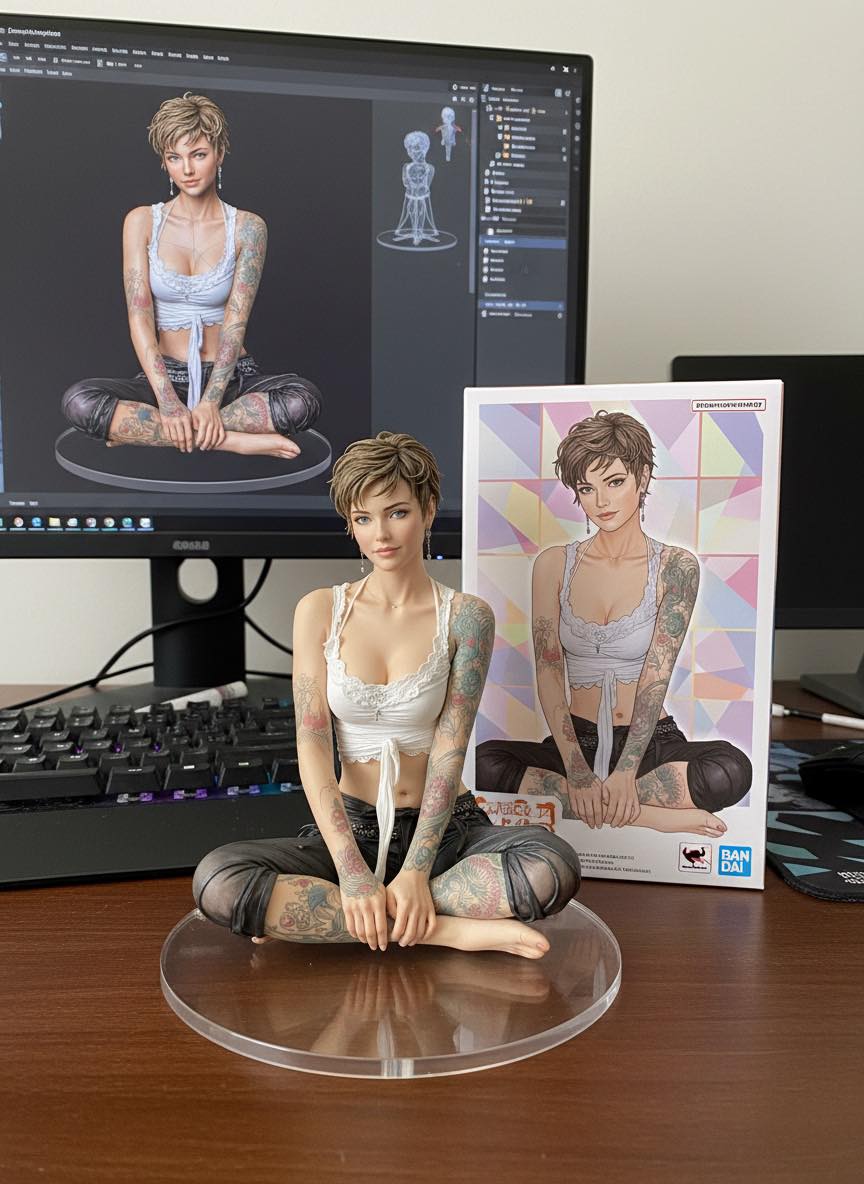 Qwen Edit Figure Maker generates realistic figures like nano banana