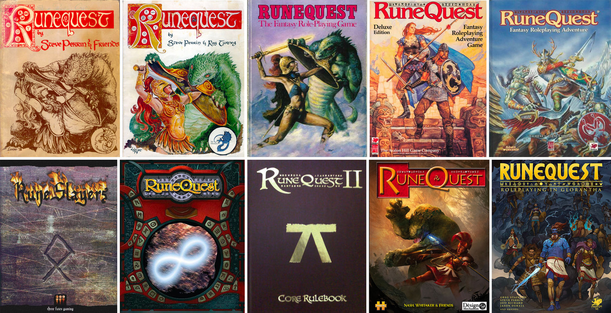 Livre Jeu De Rôles Hero Wars - Gloranthan Visions Pour RuneQuest - Occasion Bon État