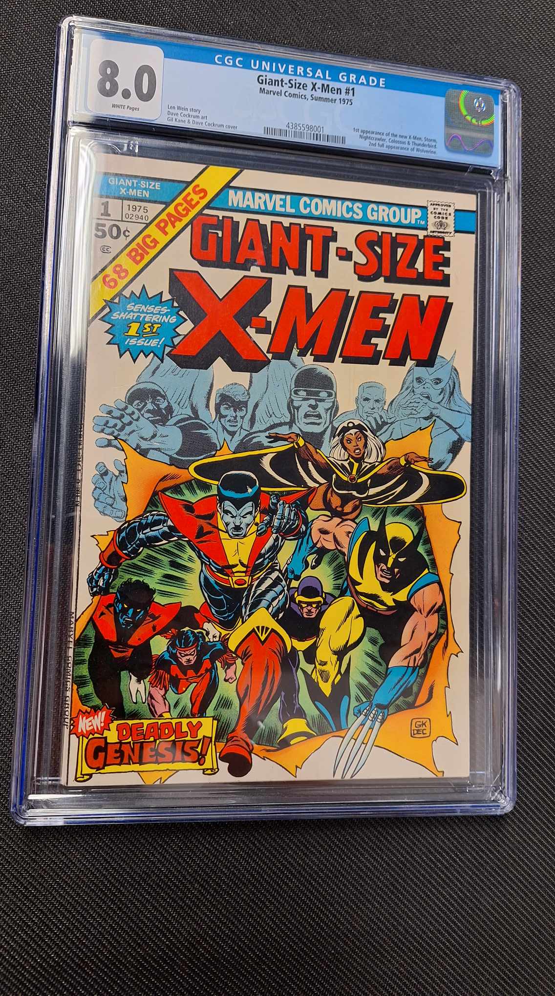 Giant Size X-Men #1 comic with first appearances
