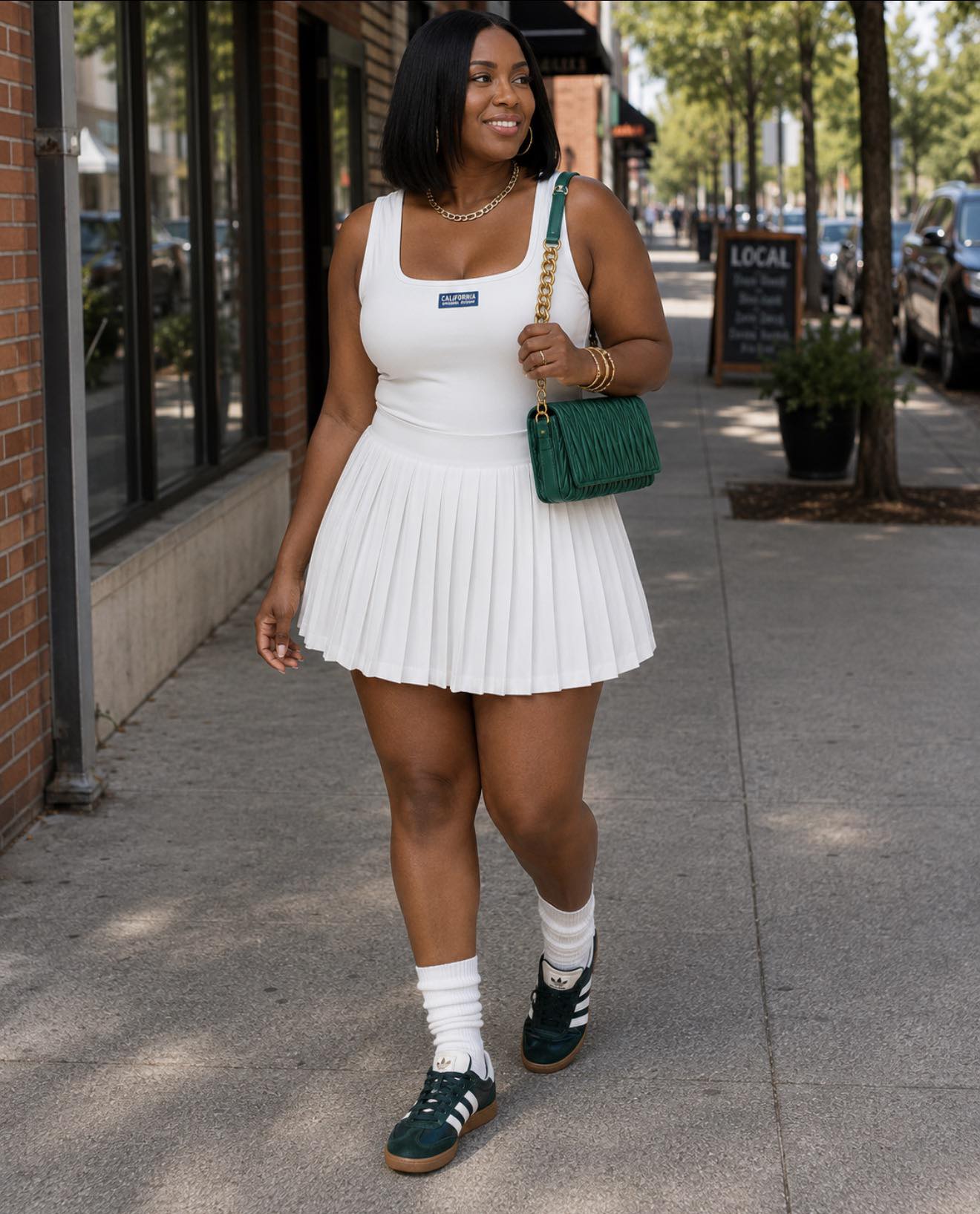 Amazon tennis dress outfit ideas with black active dress and accessories
