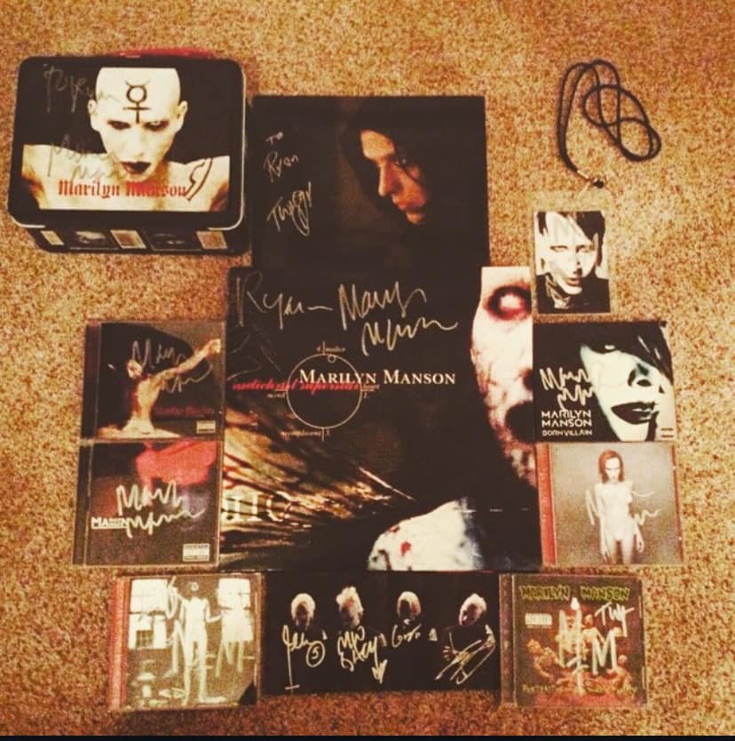Marilyn Manson signed CDs and collectibles