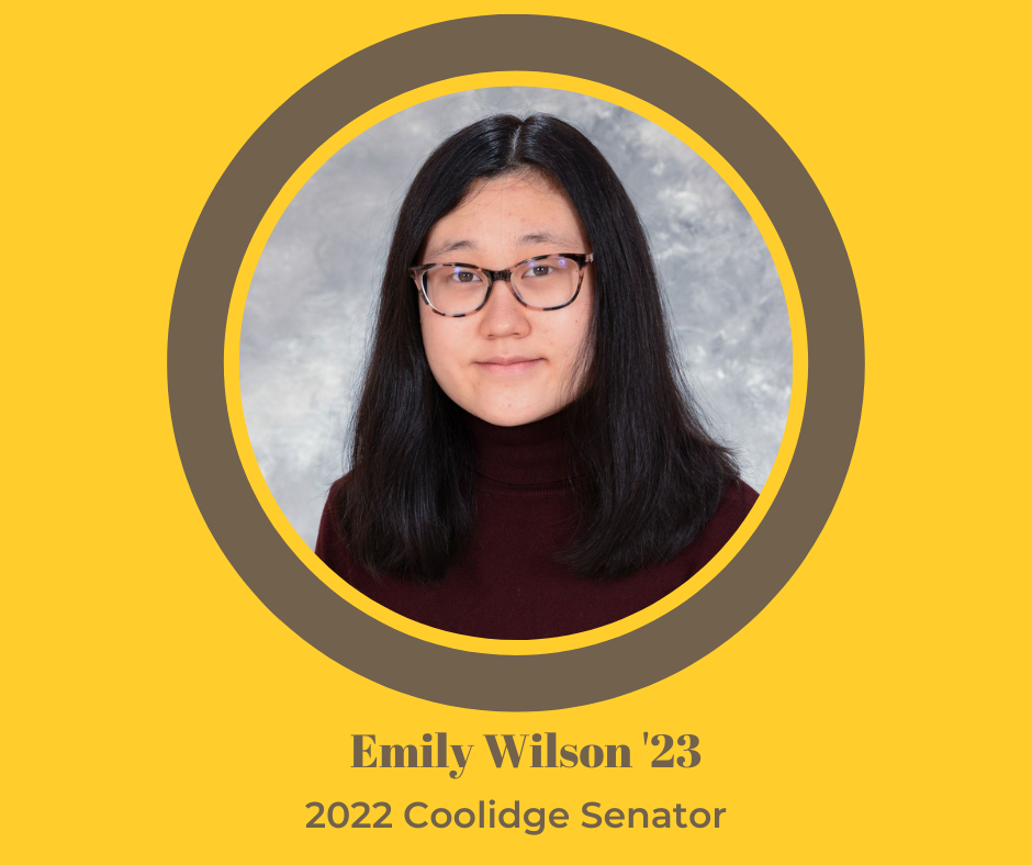 Hathaway - Emily Wilson '23 is a 2022 Coolidge Senator. The Coolidge ...
