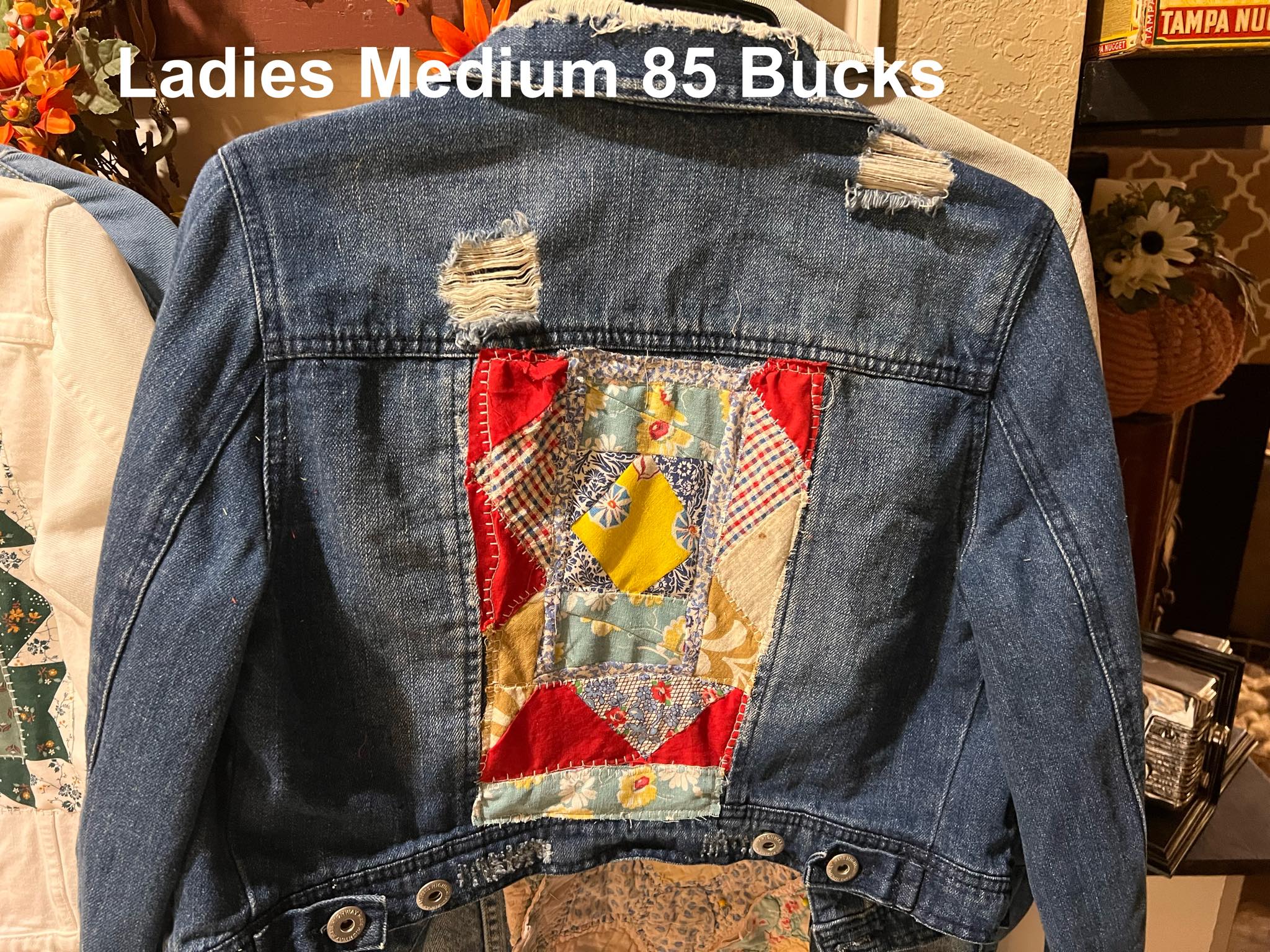 Vintage quilt jean jackets by new vendor
