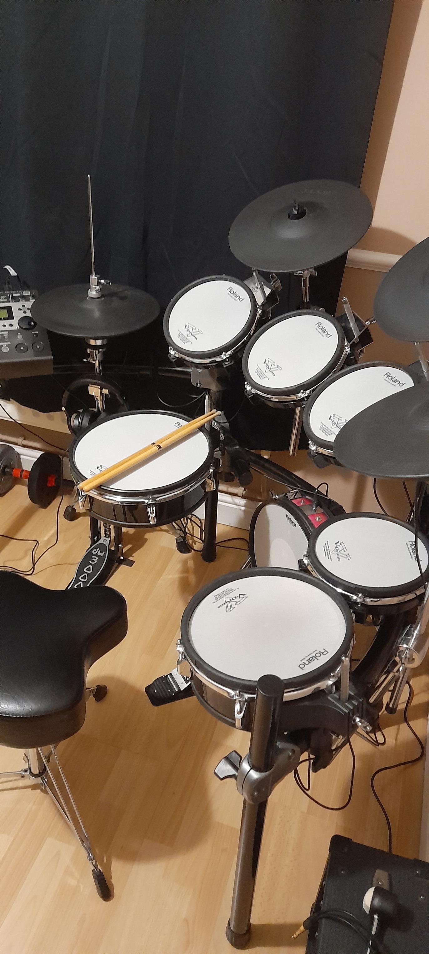 What is the value of a Roland TD12 drum kit?