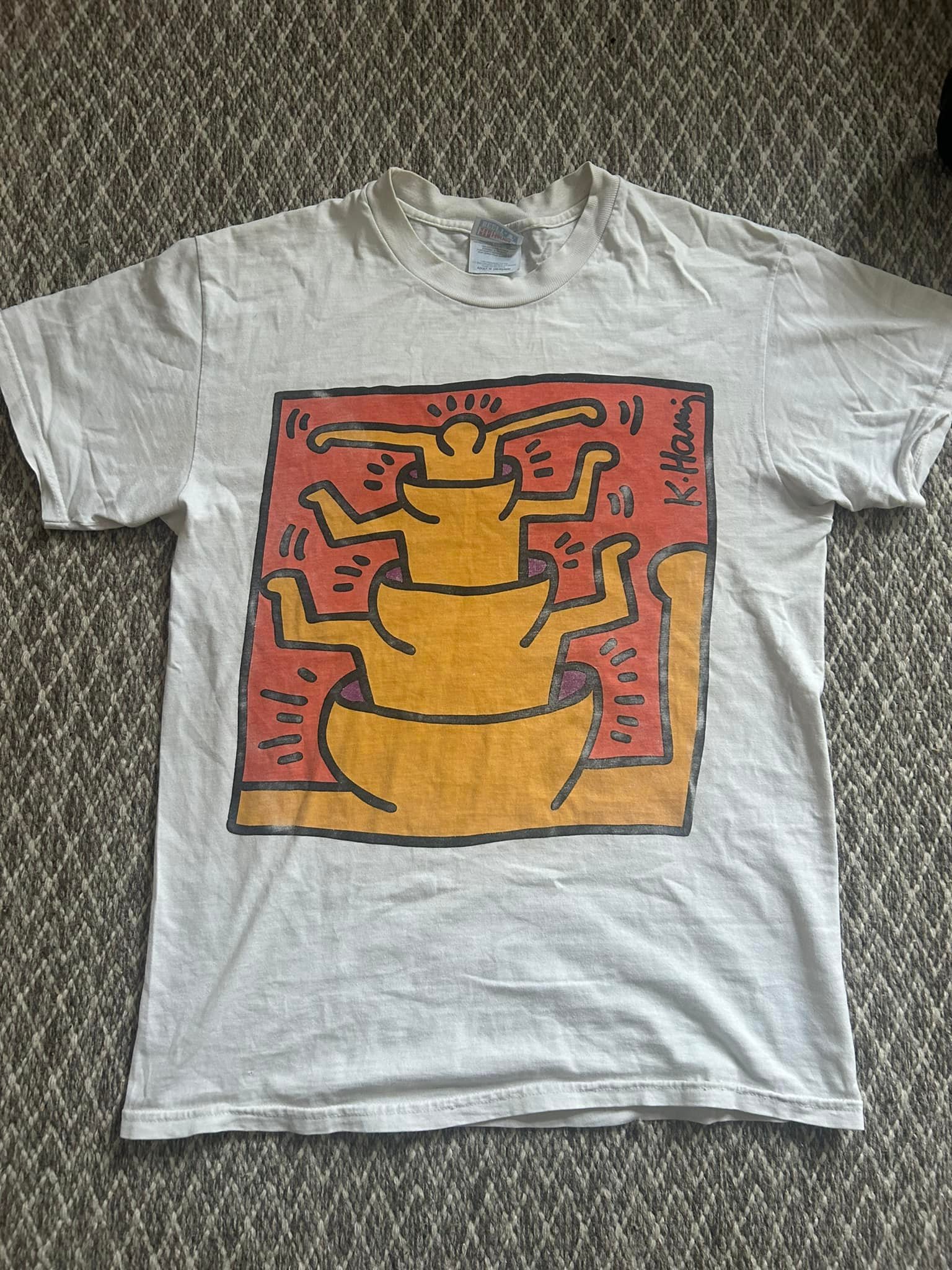 Original Keith Haring Pop Shop t-shirts from the late 80s