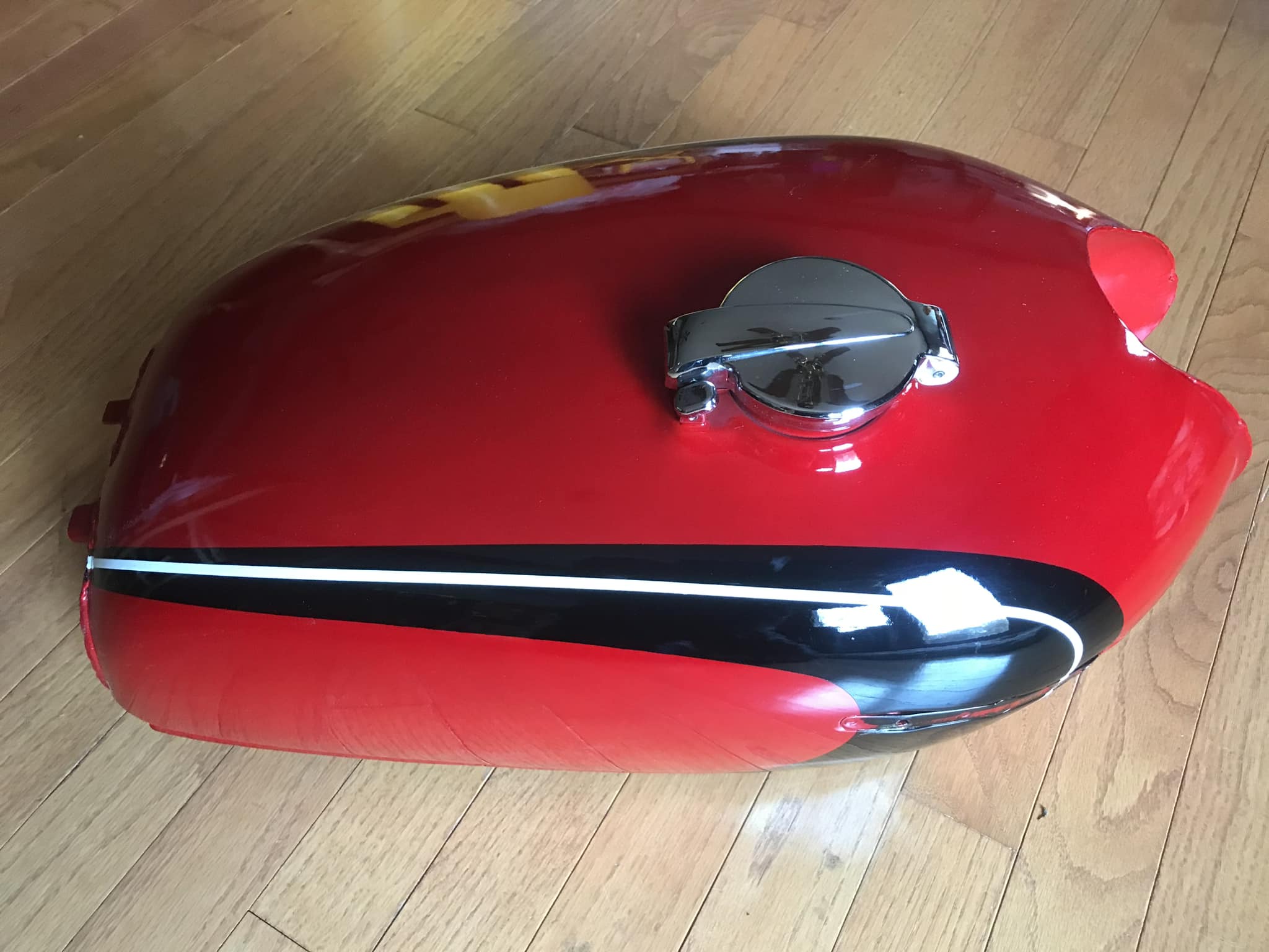 Pattes De Fixation Phare Honda CB250K4/350K4 - Réf 51602/51606-344-670 - Rouge Rubis