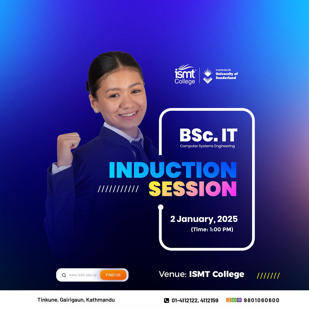 ISMT - Join us on 2nd January 2025 as we welcome our new BSc (Hons ...