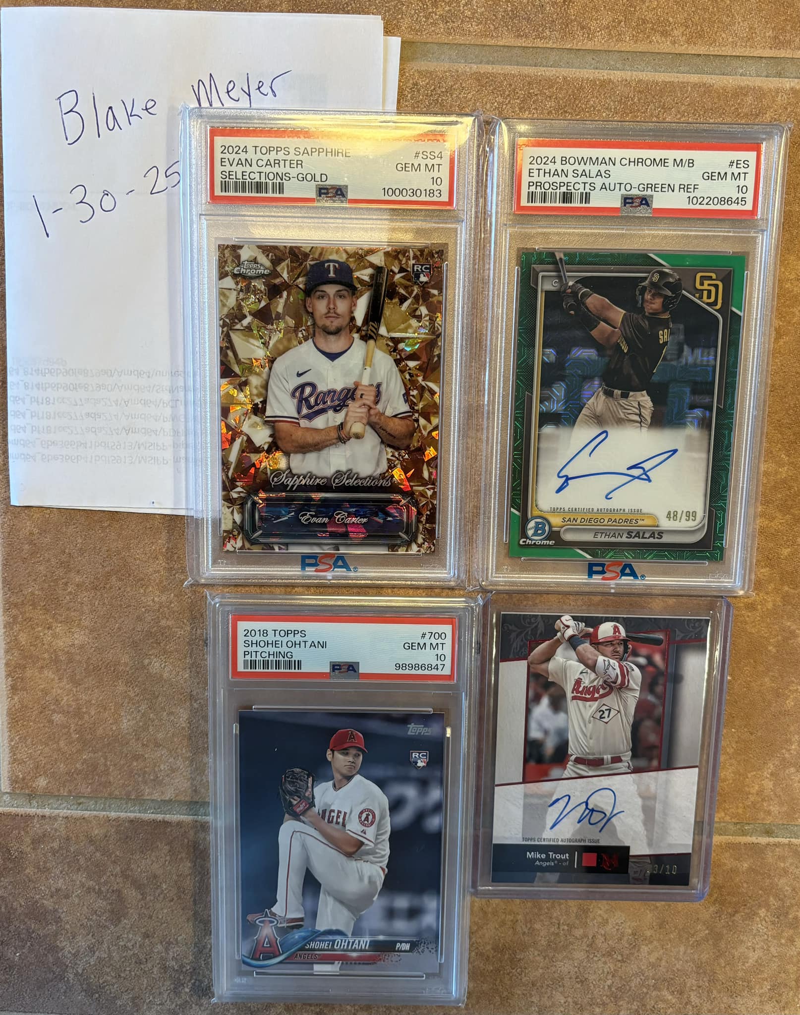 Max Meyer Bowman Green MOJO Auto /99 & Gold /50 Bundle