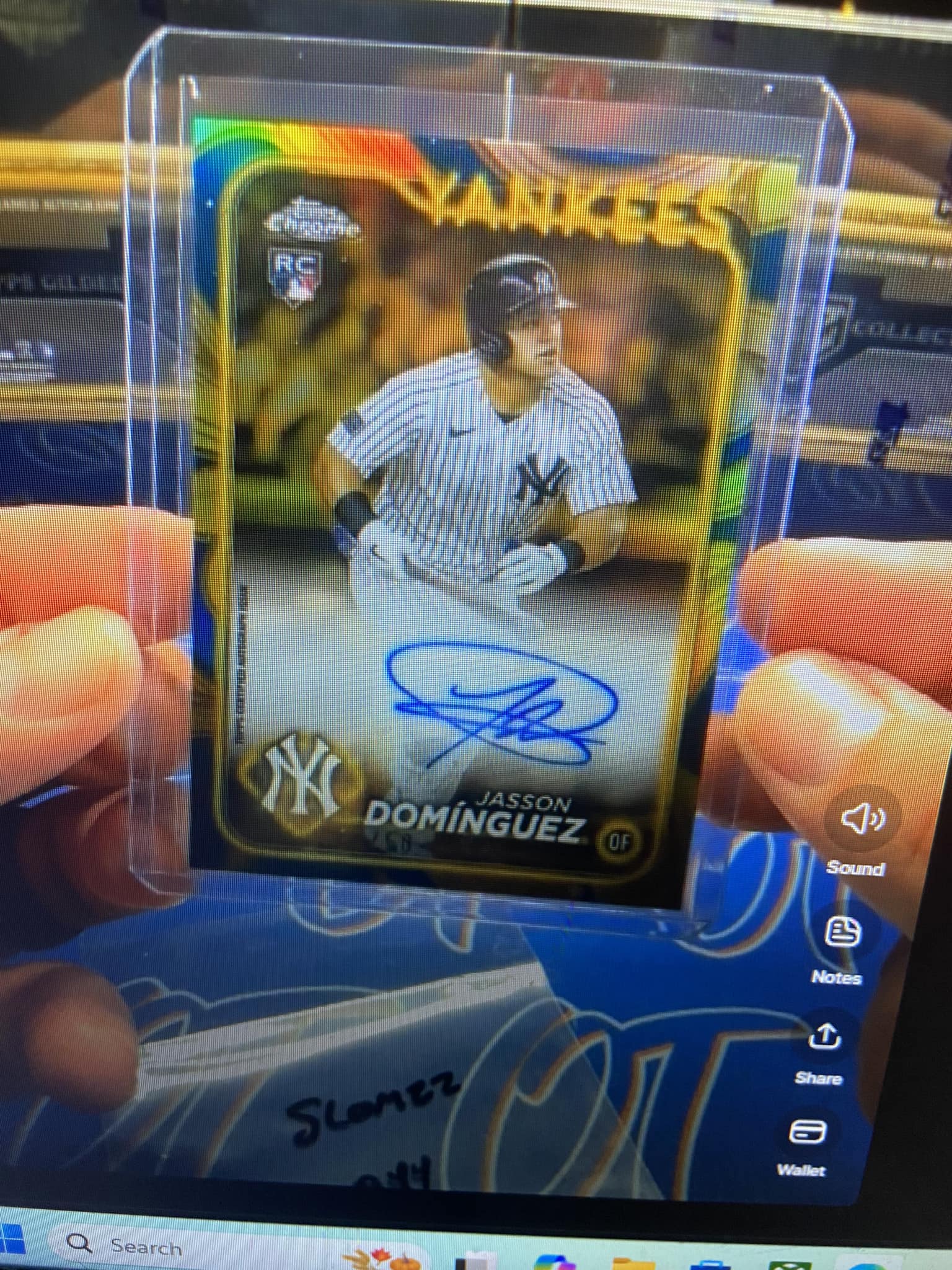 2024 Topps gilded jasson Dominguez rookie auto /50
