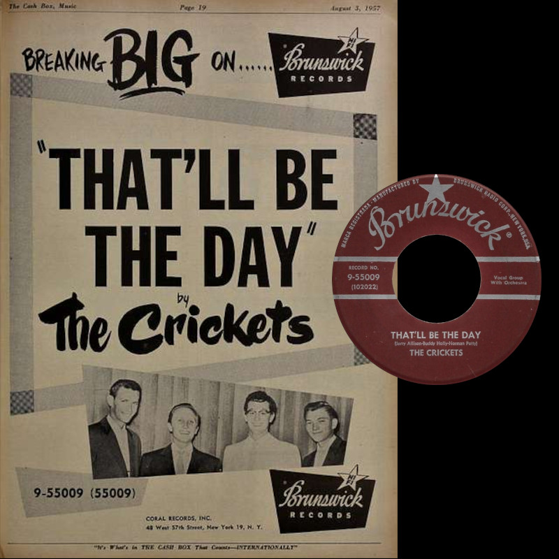 ON THIS DATE (68 YEARS AGO) November 27, 1957 – The Crickets: The