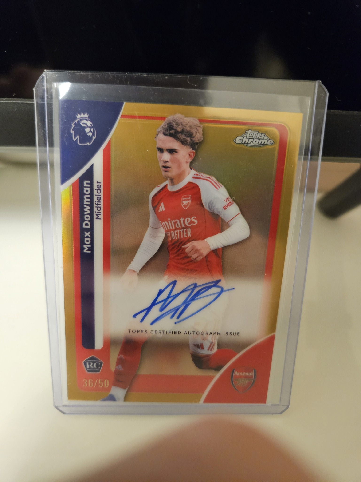 Max Dowman autographed Topps Chrome card for sale
