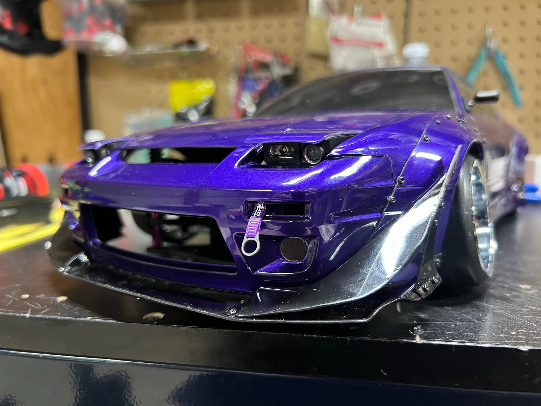 Custom abc 180sx with RocketBunny kit and Proline purple pearl paint