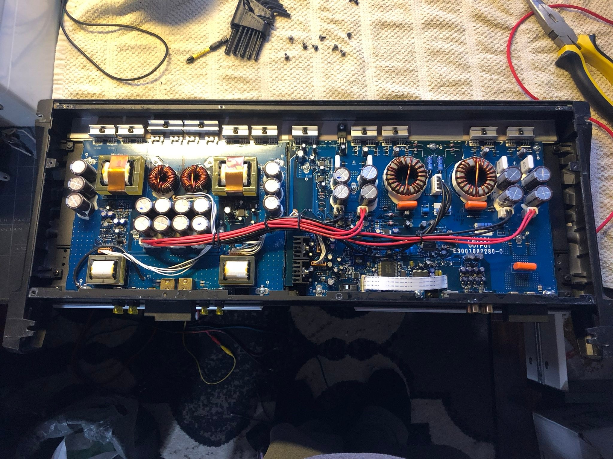 Restored Alpine MRD-M1000 amplifier