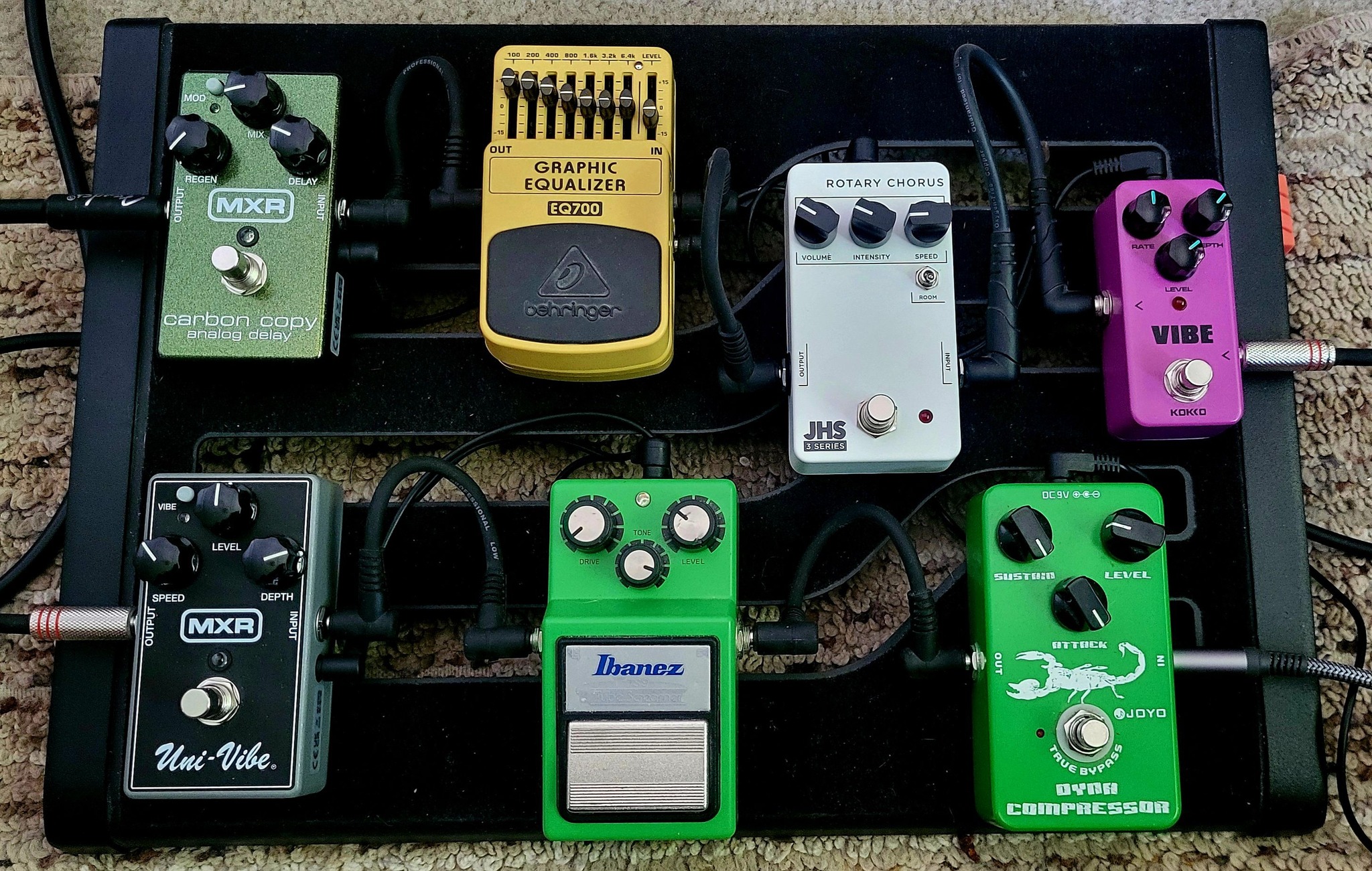 Which vibe pedal is preferred, MXR Uni-Vibe or another option?