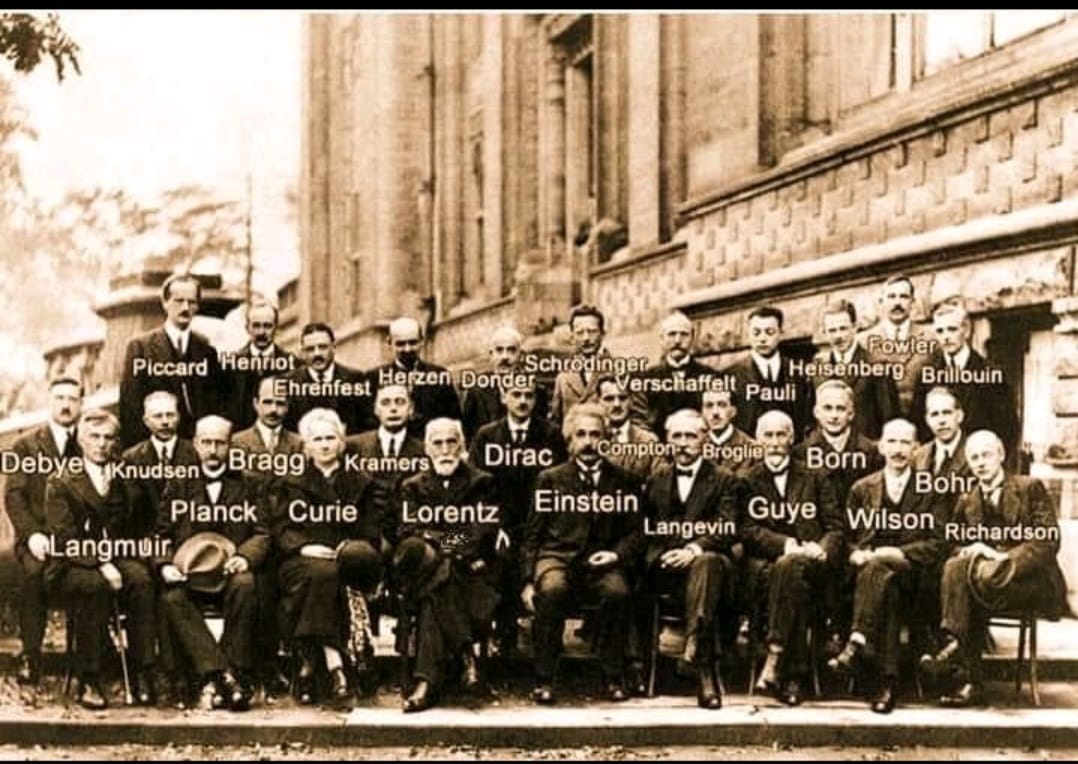 solvayconference of 1927 from Belgium involving the brightest