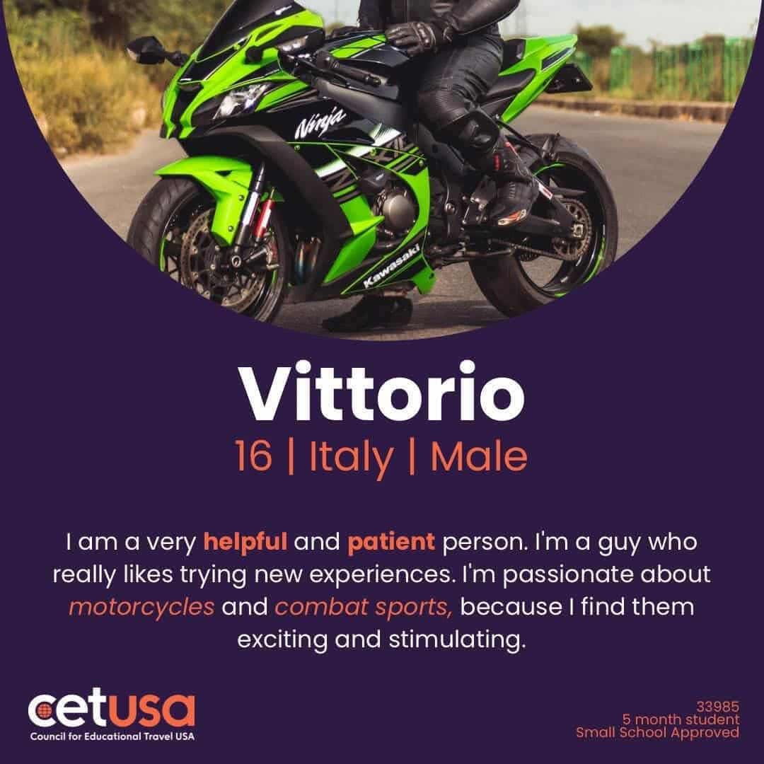 Italy's Ferdi Catalano '26 describes his one-year experience at