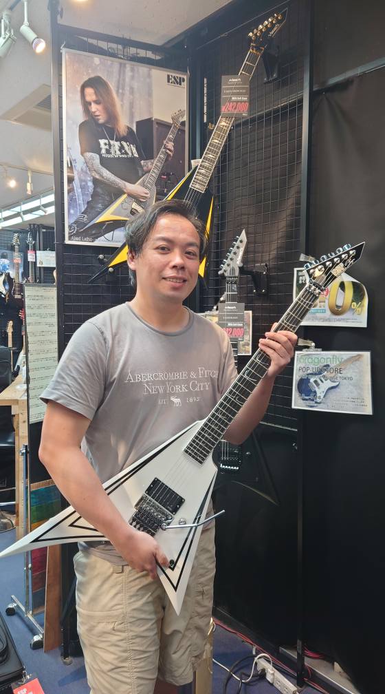 Alexi Laiho custom shop scythe guitar from Tokyo