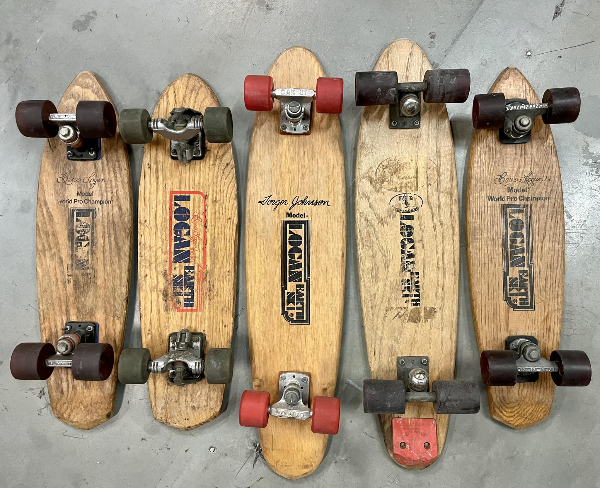 What year is this Logan Earth Ski skateboard and what is its worth?