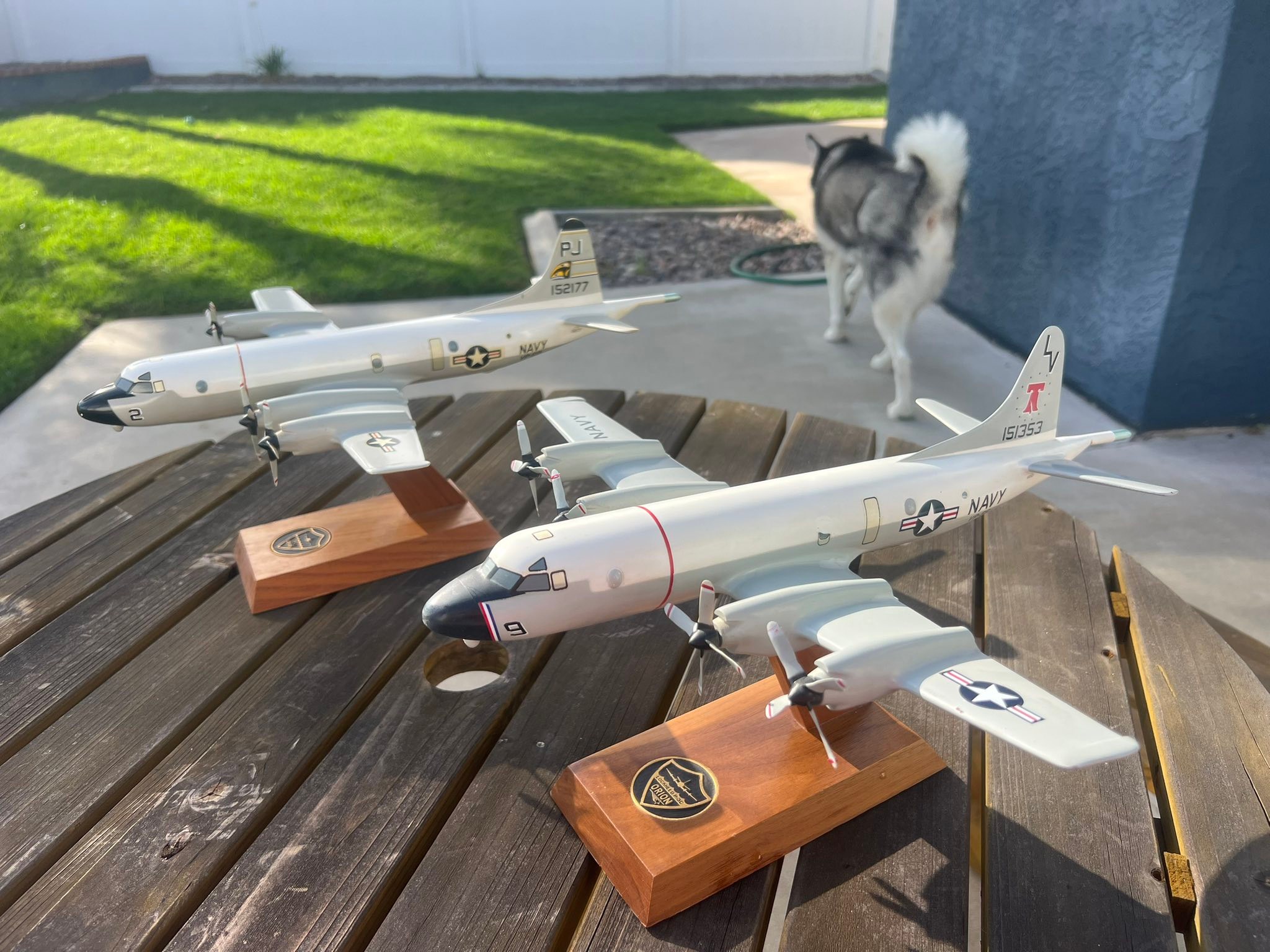 P-3 Orion models from various squadrons