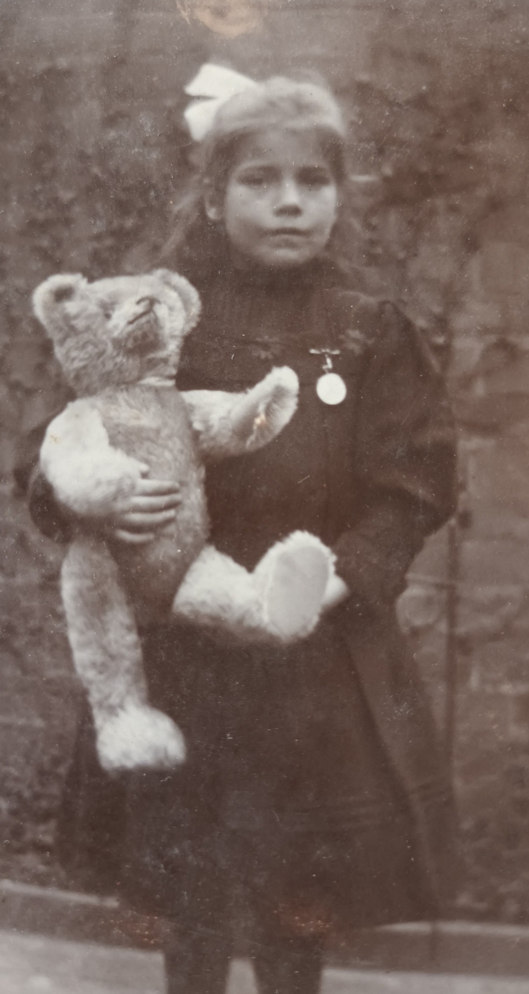 Vintage teddy bear postcard from a collector's estate