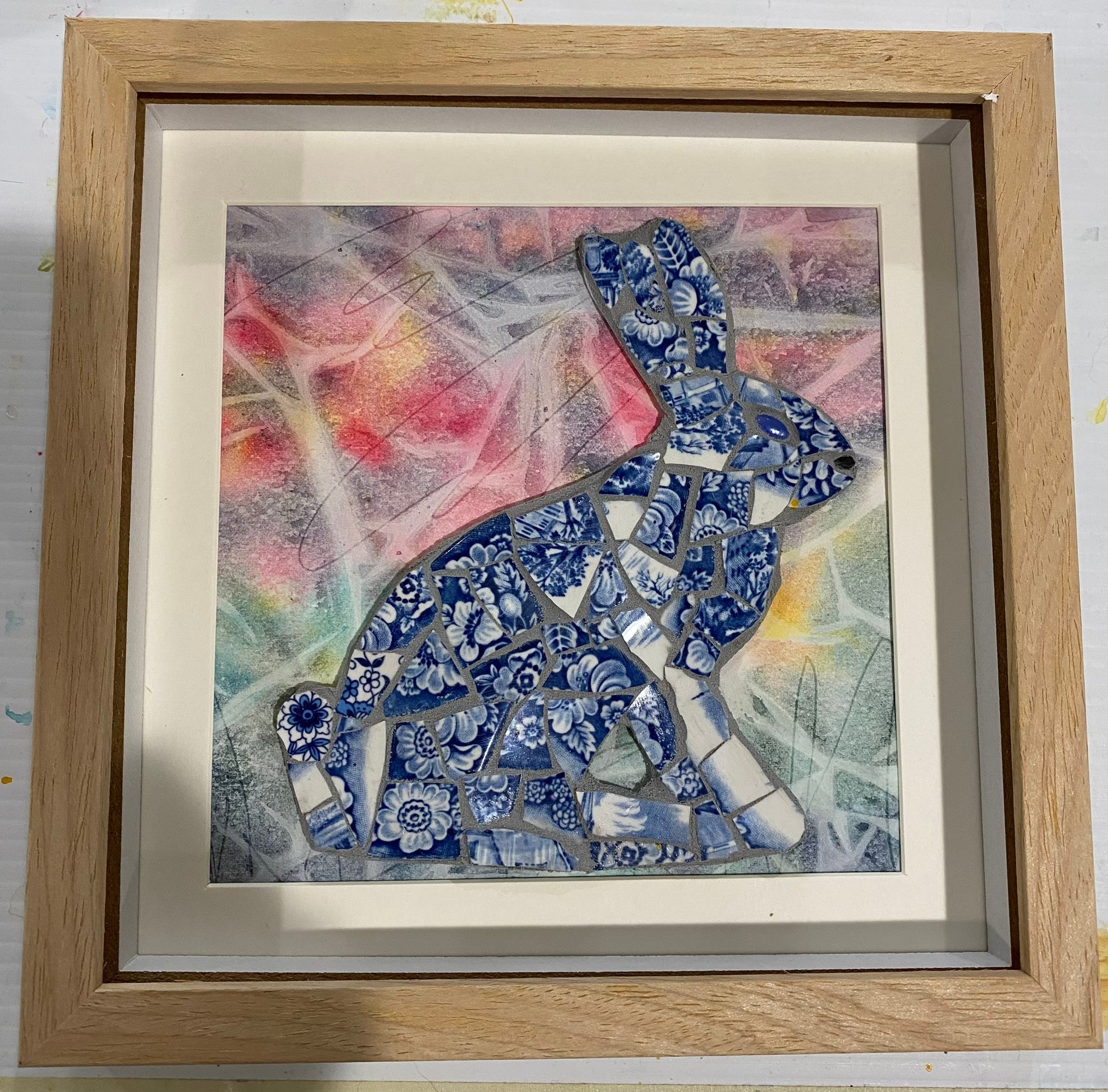 Mosaic art technique issues with gluing and grouting
