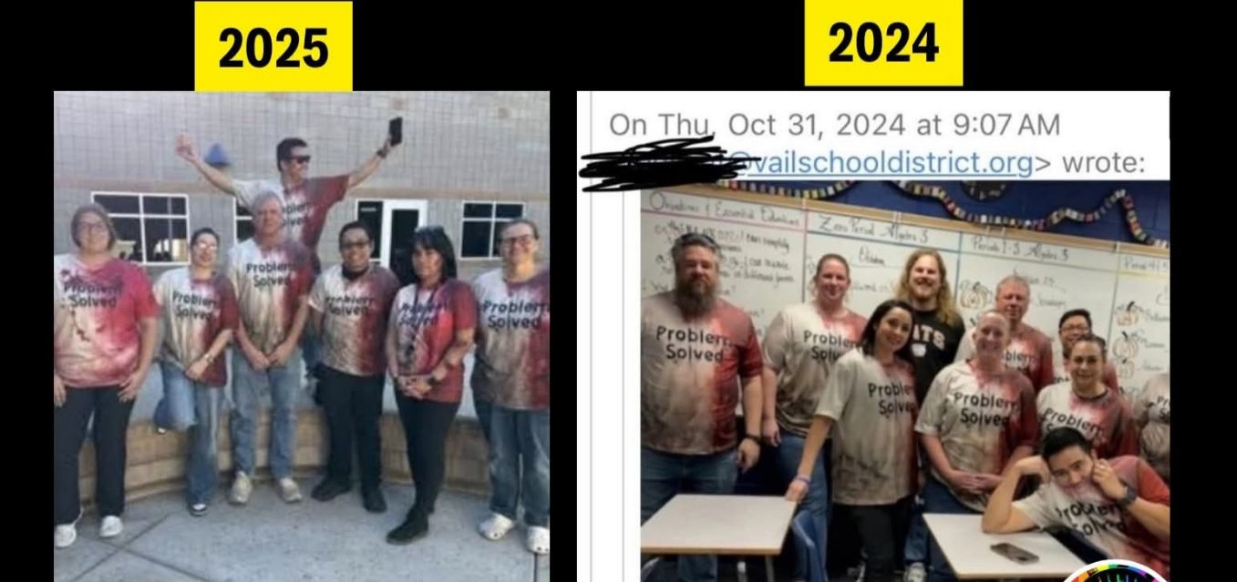 Release - Teachers at Cienega High School in Vail, Arizona, wore ...