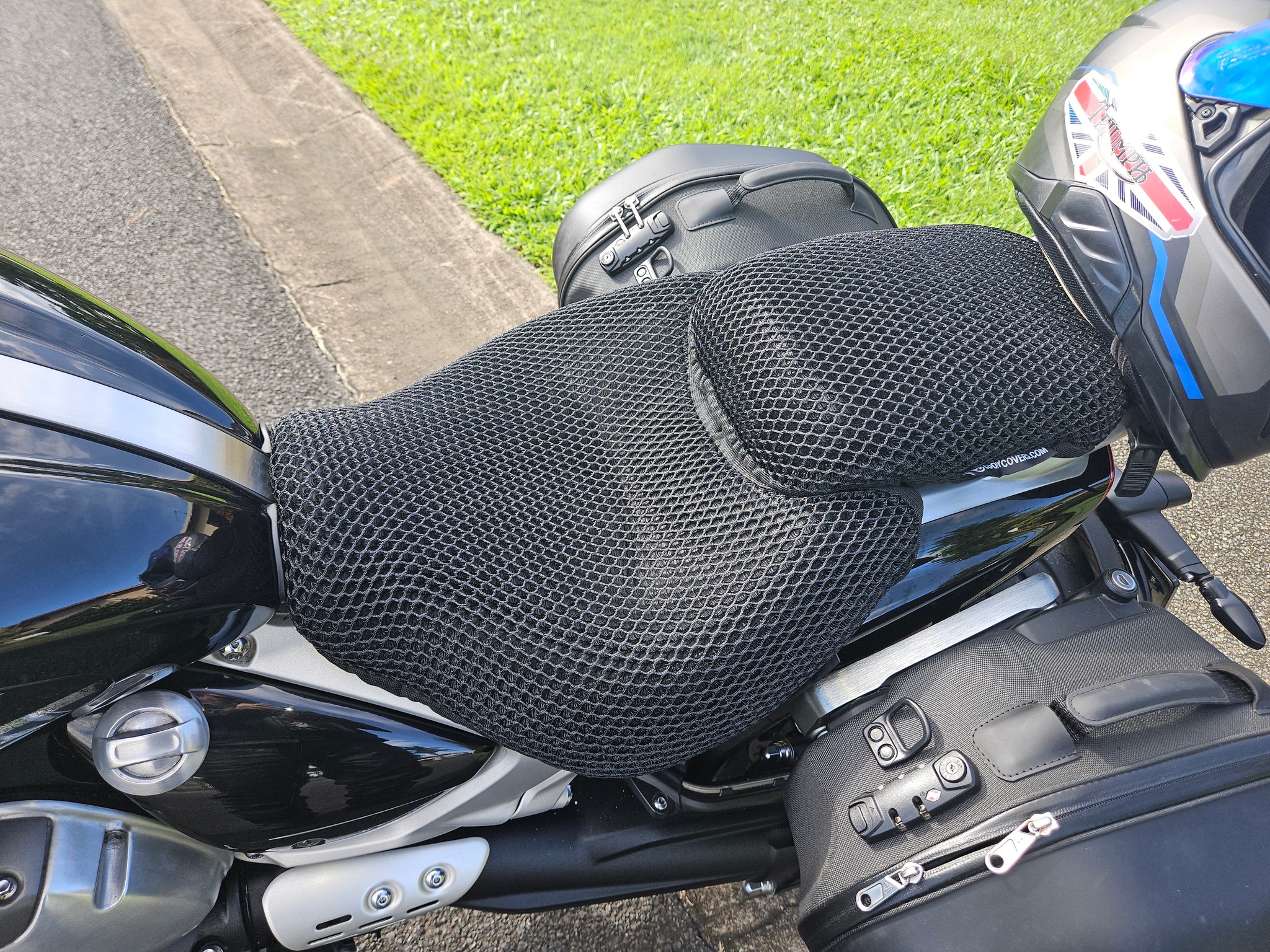 Motorcycle Seat Cushion For Honda CRF300L - Lycra & EVA Foam, Shock Absorbing, Non-Slip, Breathable Gel Pad For Long Rides