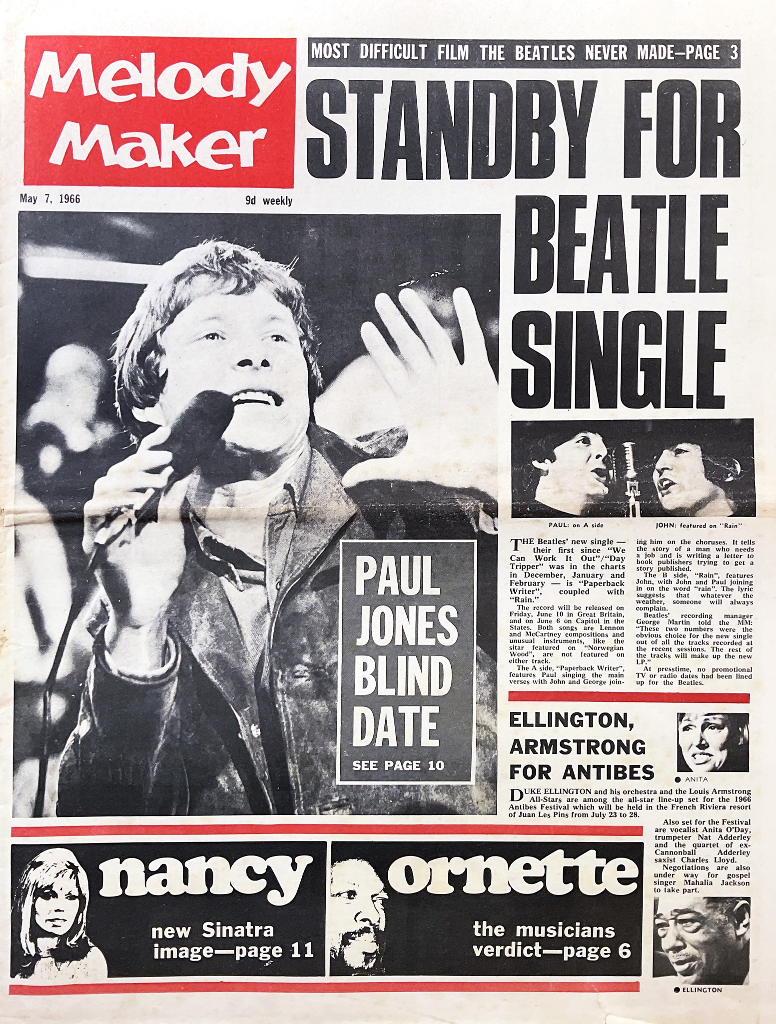 John Lennon interview for Melody Maker magazine, July 1966