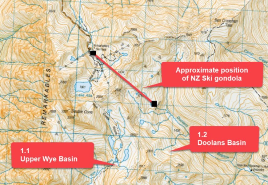 New Zealand Skiing & Snowboarding | Here's a map showing the location ...