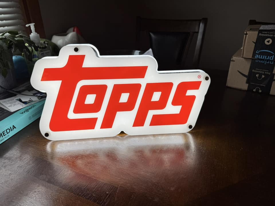 Sports Cards Nonsense | Anyone ever seen a Topps lighted sign like this ...