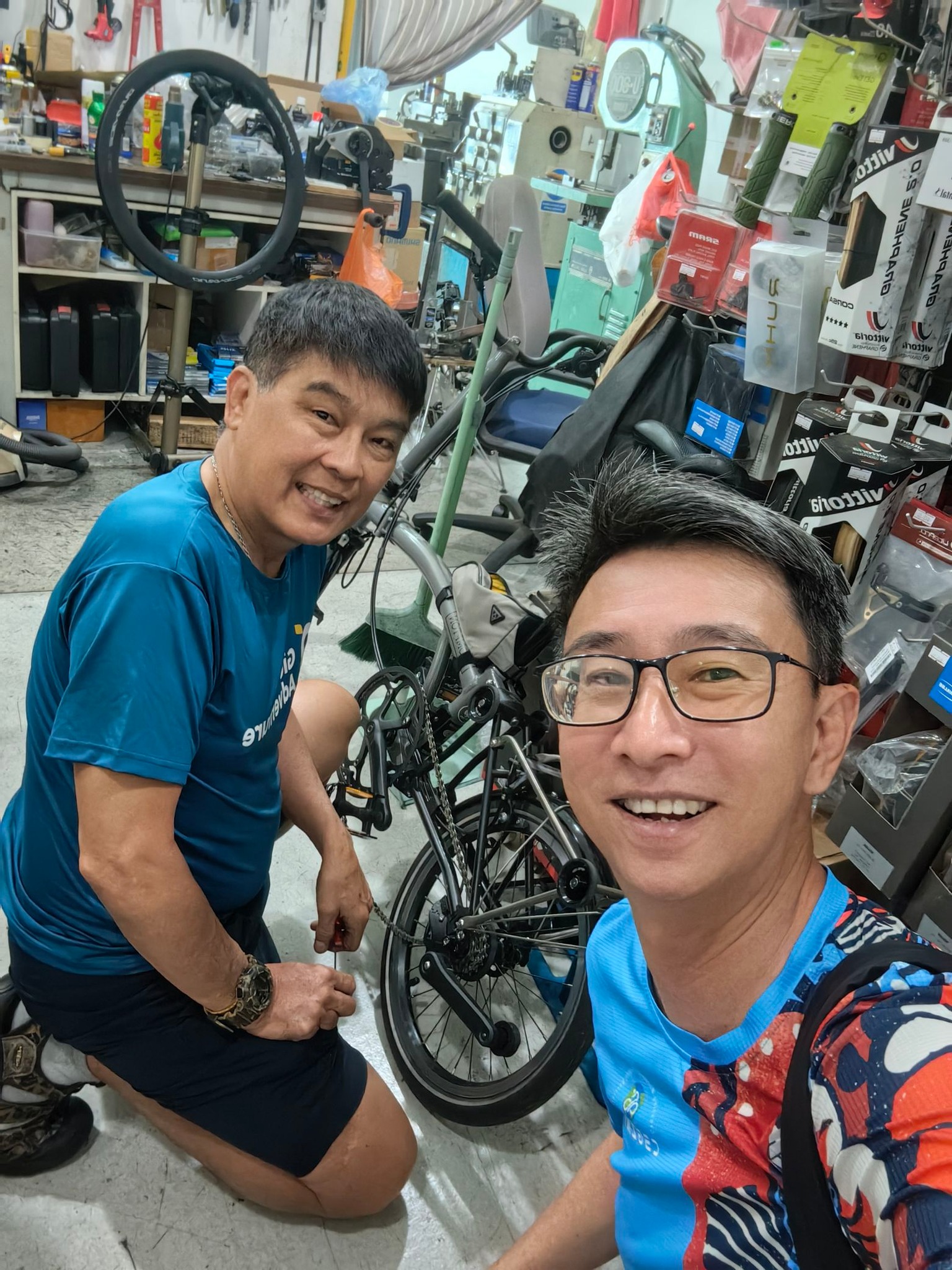 Expert bike mechanic at Unique Custom Cycles