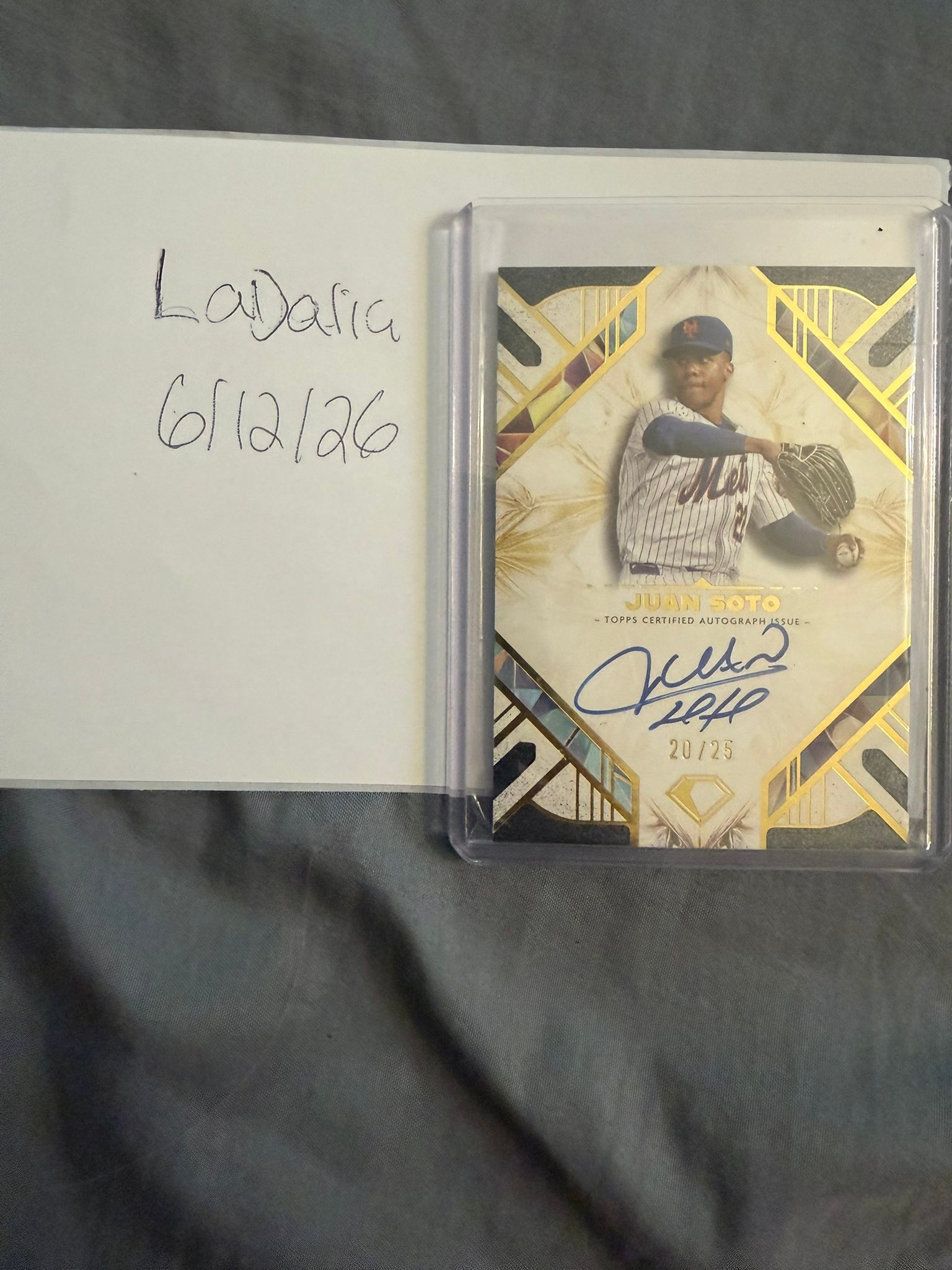 3 Hour Juan Soto Diamond Icons Auto /25 Flash Auction!!