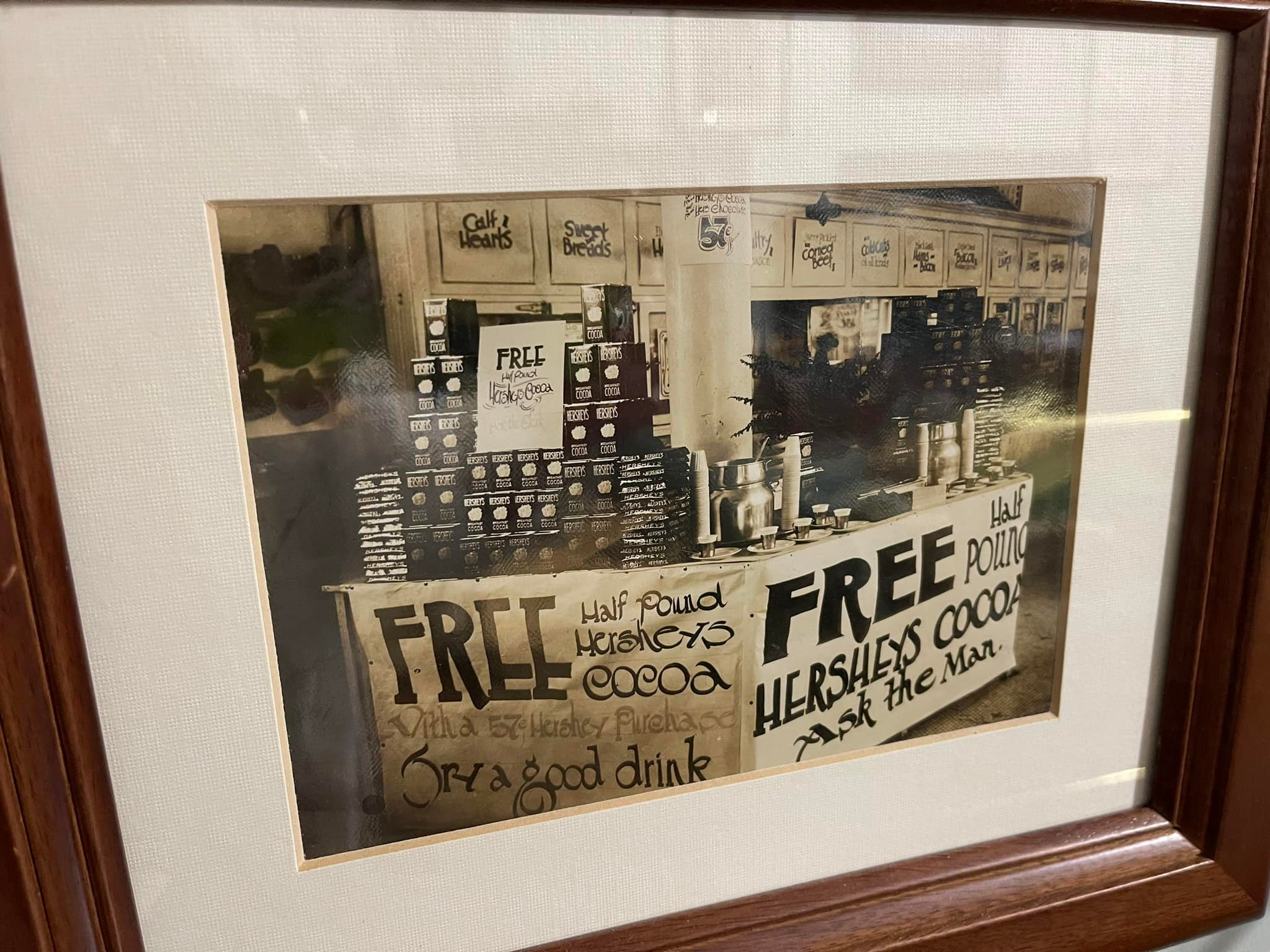 Hershey department store signs created by grandfather