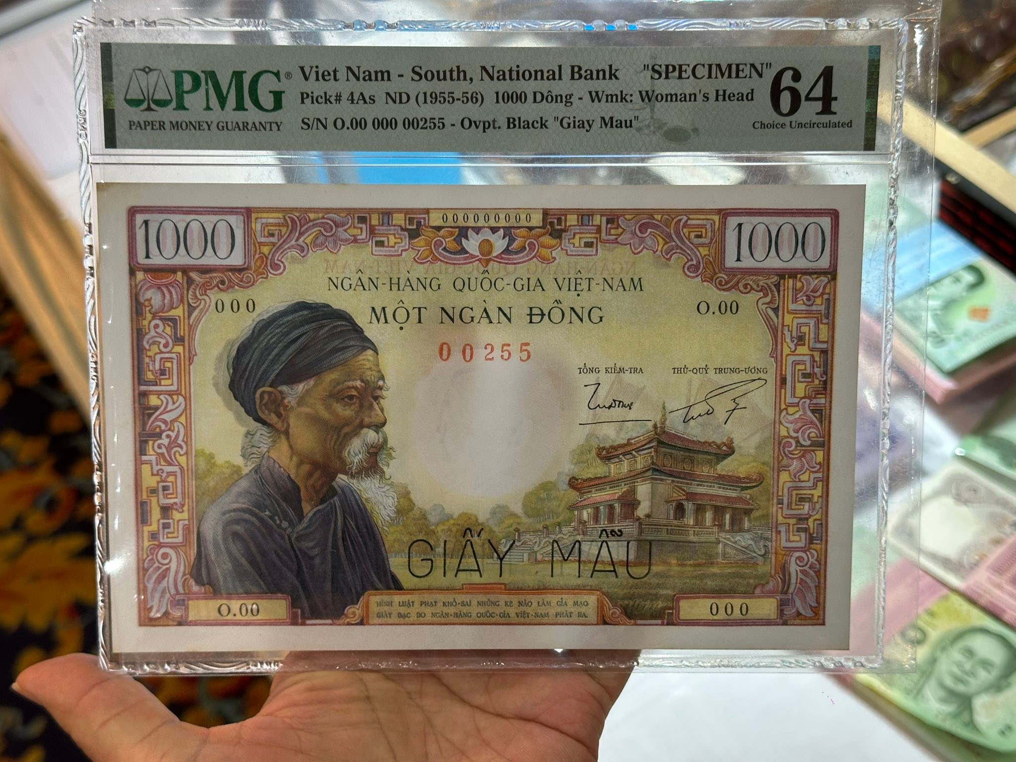 VIETNAM 1955-56 1000 Dong 