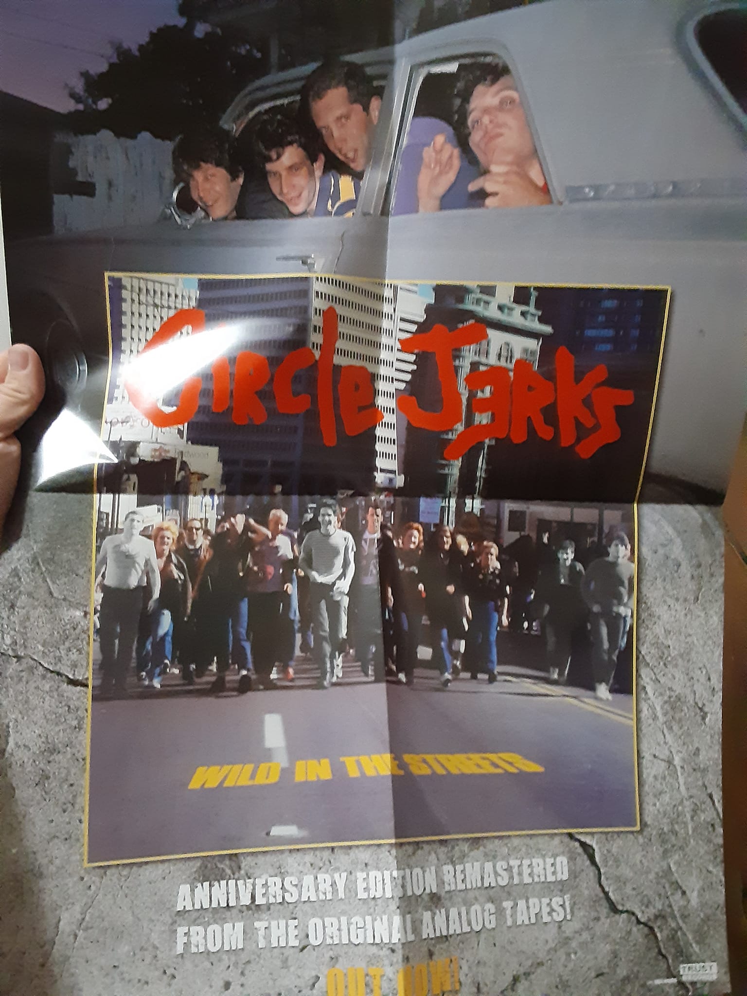 Circle Jerks live album Gig with poster