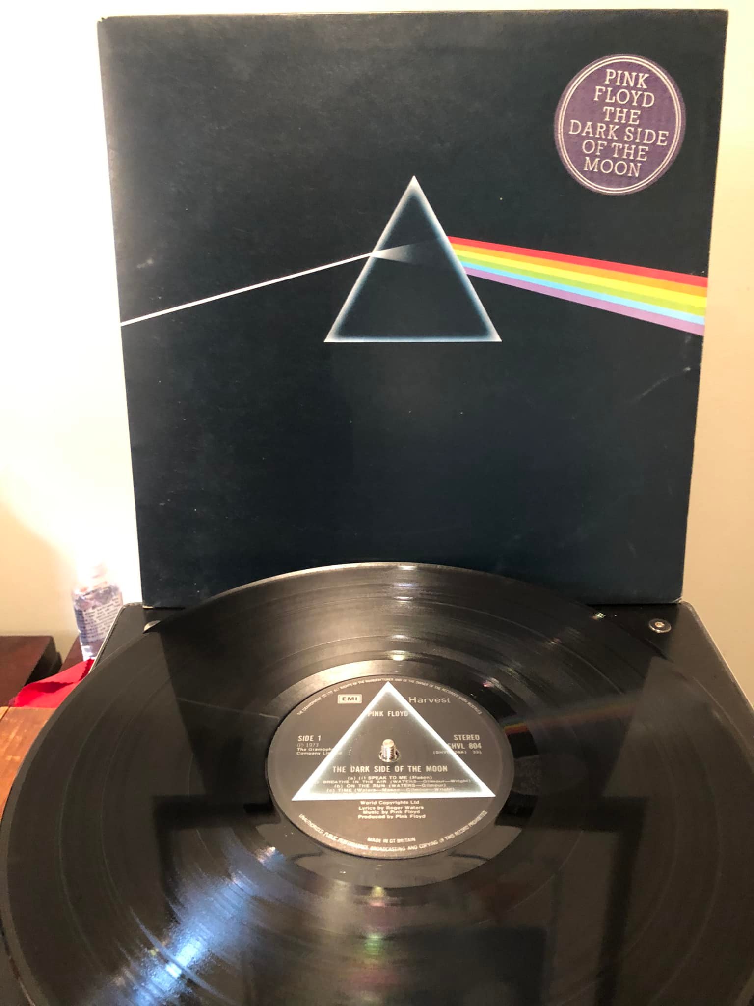U.K. Solid Blue Triangle label A2/B2 matrices Dark Side of the
